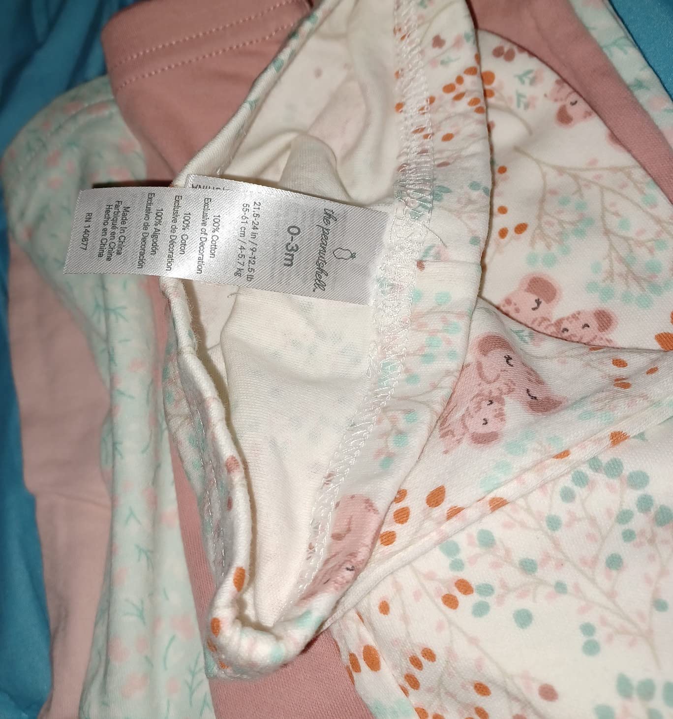 The Peanutshell Baby Layette Gift Set for Girls - 30 Piece New Born Girl Gift Set, Baby Clothes, 0-9 Months - Floral Elephant customer photo 2