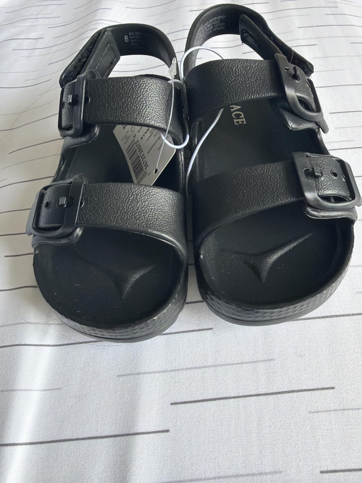 The Children's Place Baby Boys and Toddler Everyday Double Buckle Slide Sandals with Backstrap customer photo 1