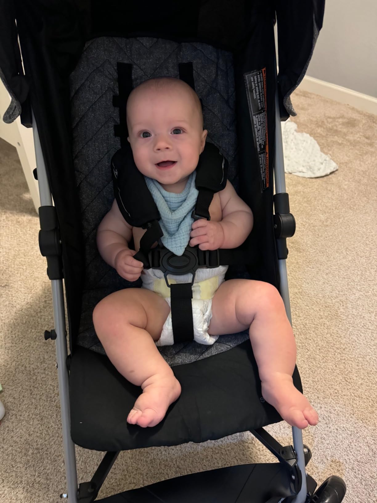 3Dlite ST Convenience Stroller, Black & Gray - Lightweight Stroller with Steel Frame, Large Seat Area, Multi-Position Recline, Large Storage Basket - Infant Stroller for Travel and More customer photo 2