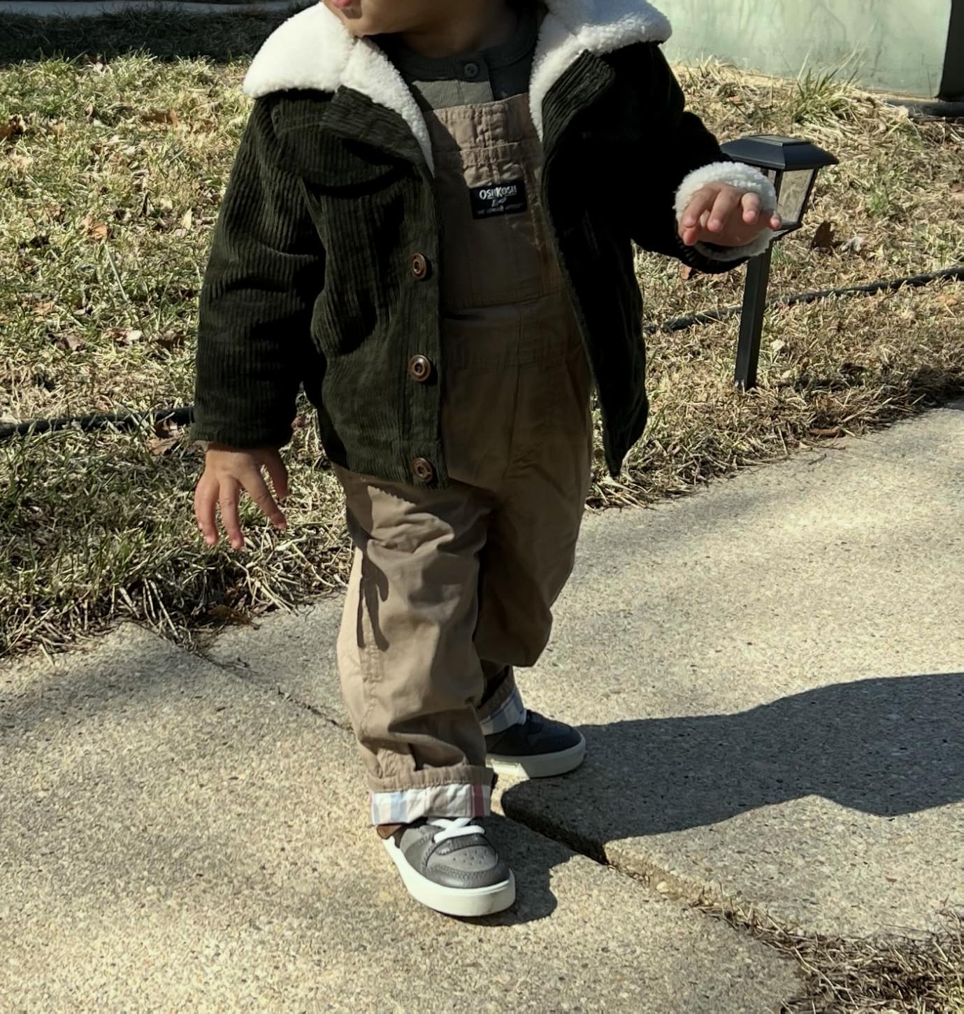 Volunboy Baby Boy Winter Corduroy Sherpa Fleece Jacket customer photo 2