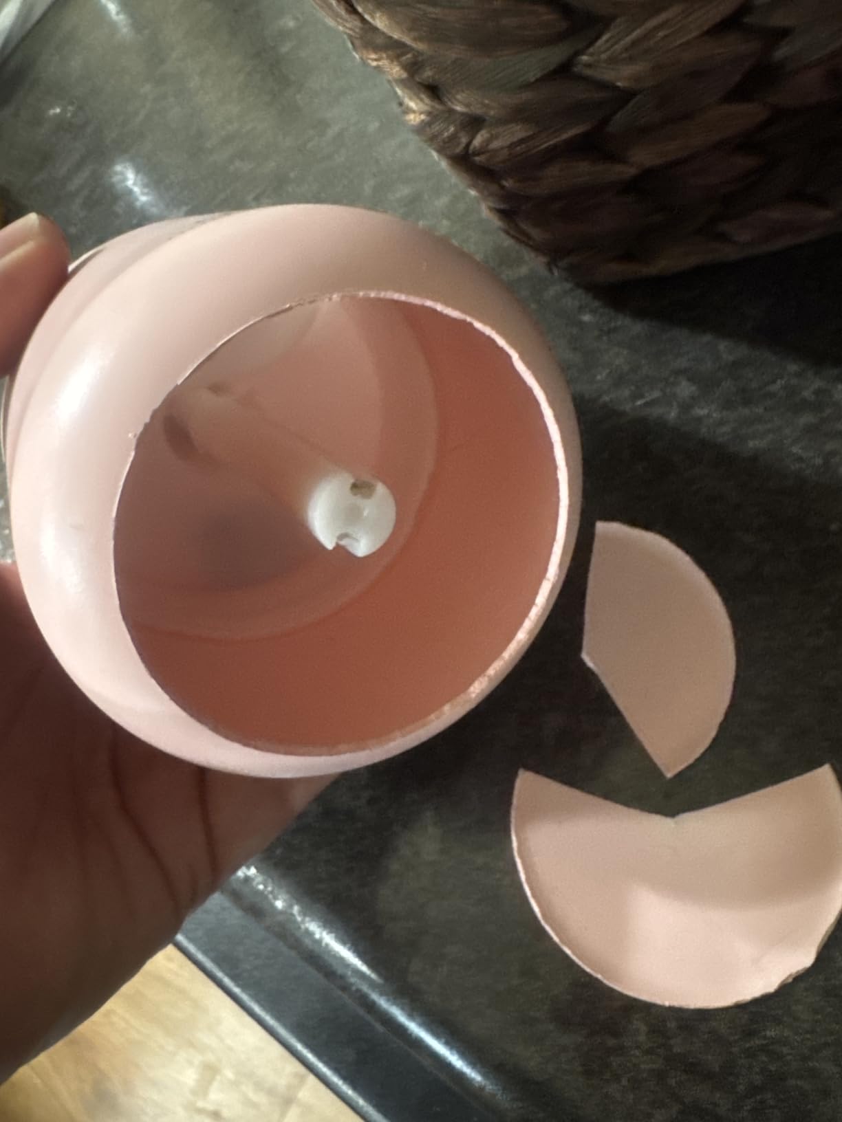 Cute Portable Pink Cool Mist Humidifier with 6 Pcs Filter Cotton Sticks, 7 Color Night Light, USB, for Bedroom, Office, Desk, Car, Travel customer photo 2