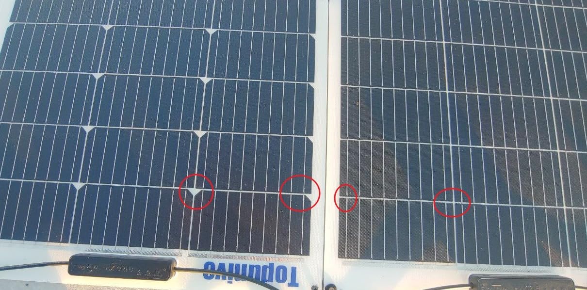100W 12V Flexible Solar Panel 9BB Monocrystalline Cell 12 Volt Semi-Flexible for Marine RV Trailer Boat Cabin Van Car Uneven Surfaces 12V Battery Charge customer photo 2
