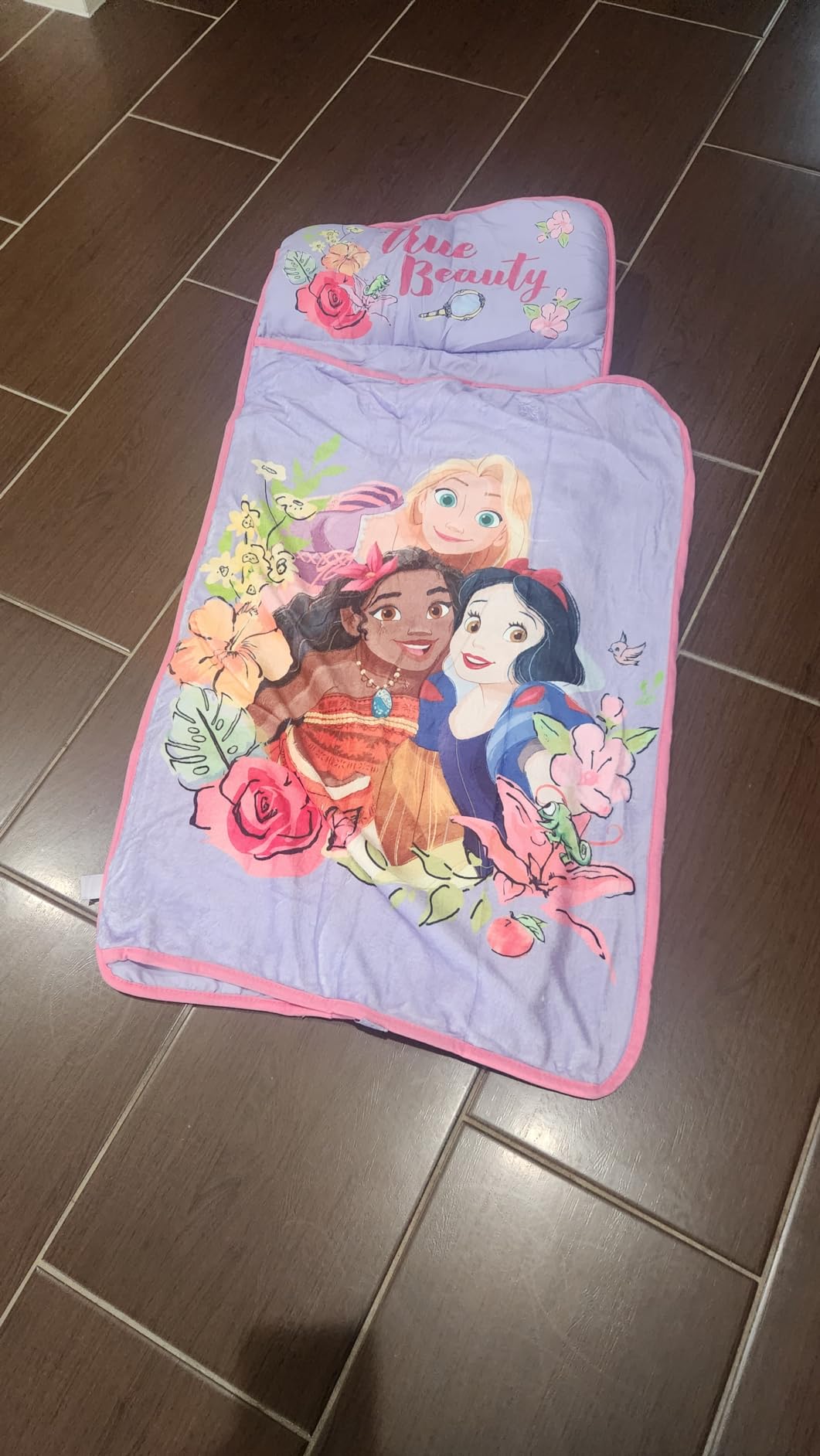 Super Soft Plush Toddler Quilted Nap Mat with Built in Blanket and Pillow customer photo 2