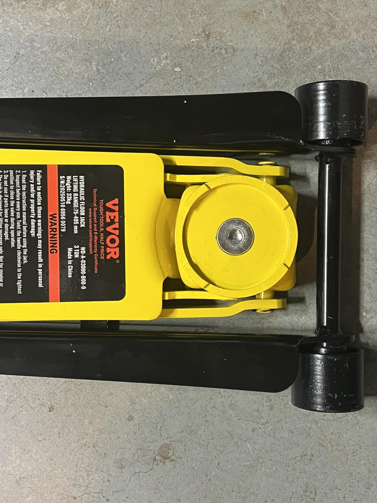 VEVOR 3 Ton Low Profile Floor Jack customer photo 1
