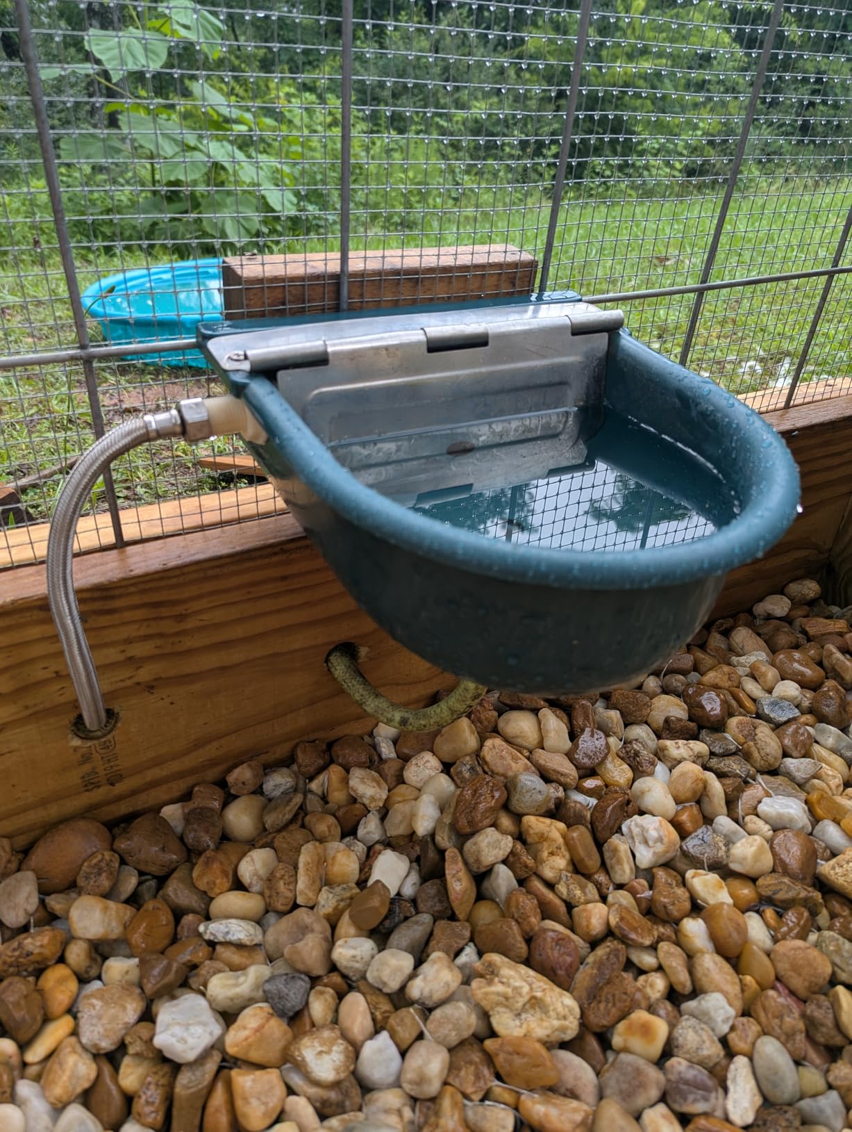 Automatic Water Bowl, Livestock Waterer for Cattle Dog Horse Goat Sheep | 4L Outdoor Animal Drinking Water Trough Bowl with Float Valve & 39.37 Inch Pipe customer photo 2