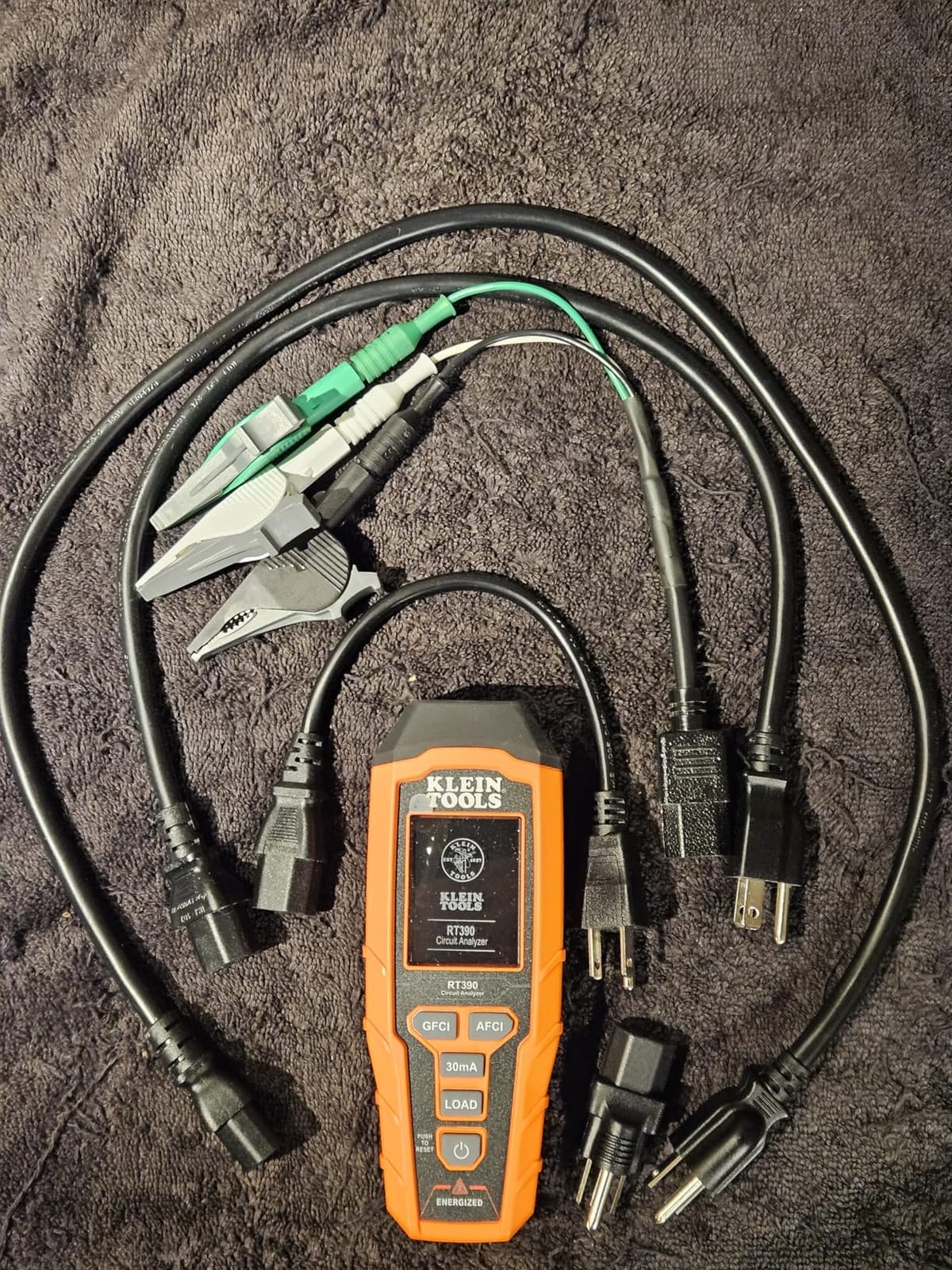 Klein Tools RT390 Circuit Analyzer with Large LCD, Identifies Wiring Faults, GFCI and AFCI Tester, Voltage Drop, Displays Trip Time customer photo 1