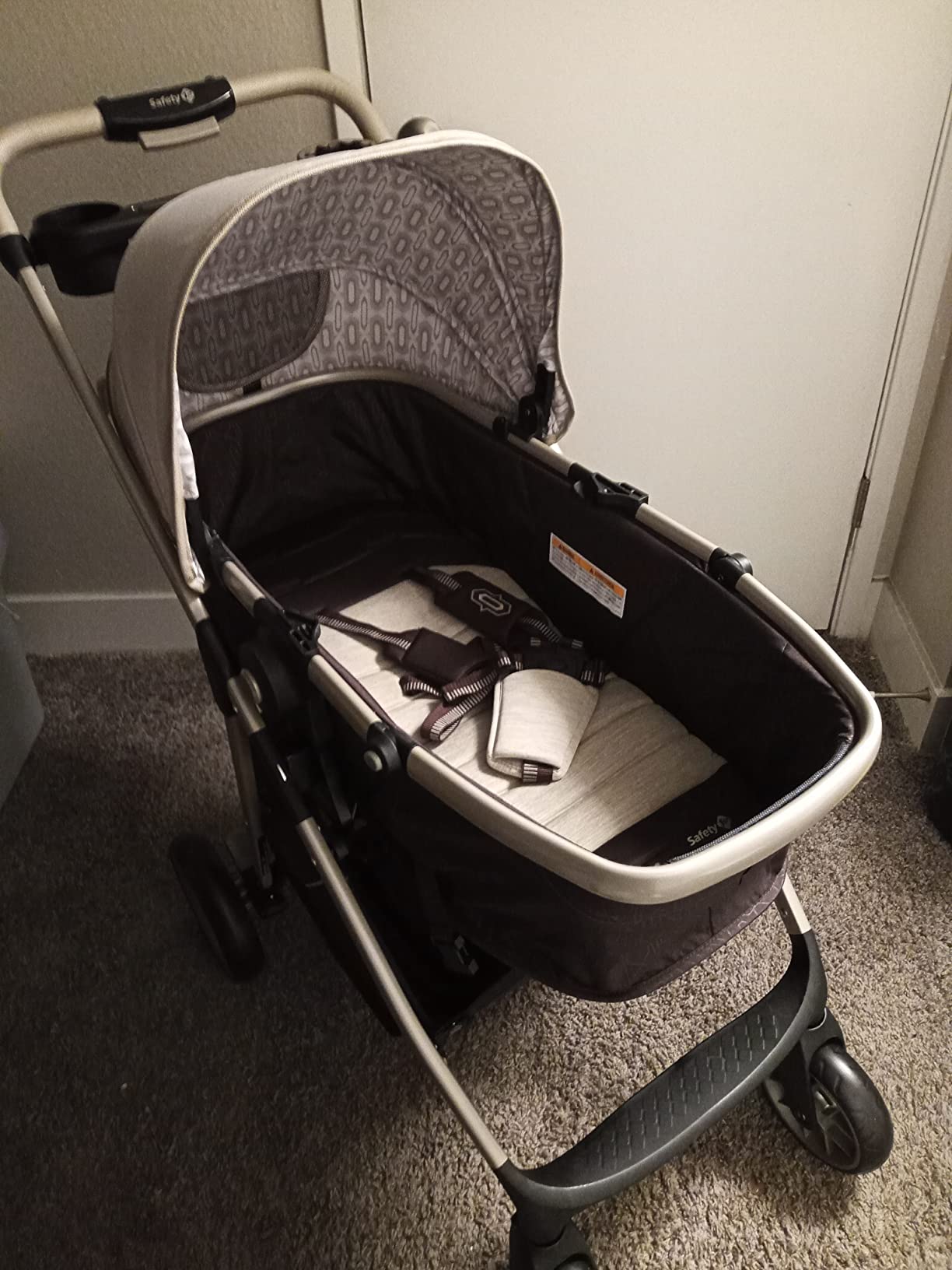 Safety 1st Deluxe Grow and Go Travel System Stroller and Car Seat Combo, 8-in-1 Travel System, Weight Capacity 4-30 lbs, Dunes Edge customer photo 2