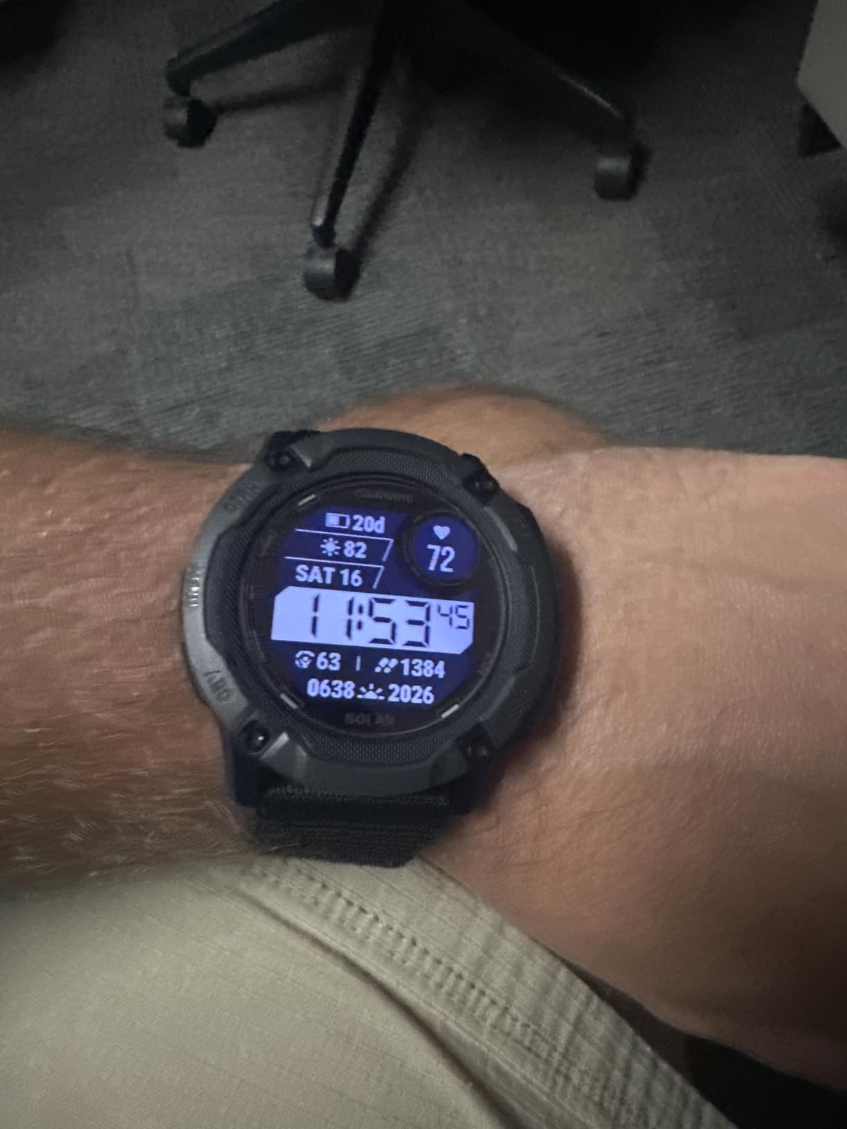 Garmin Instinct® 2X Solar Tactical, Rugged Outdoor Smartwatch, 50mm, Black customer photo 2