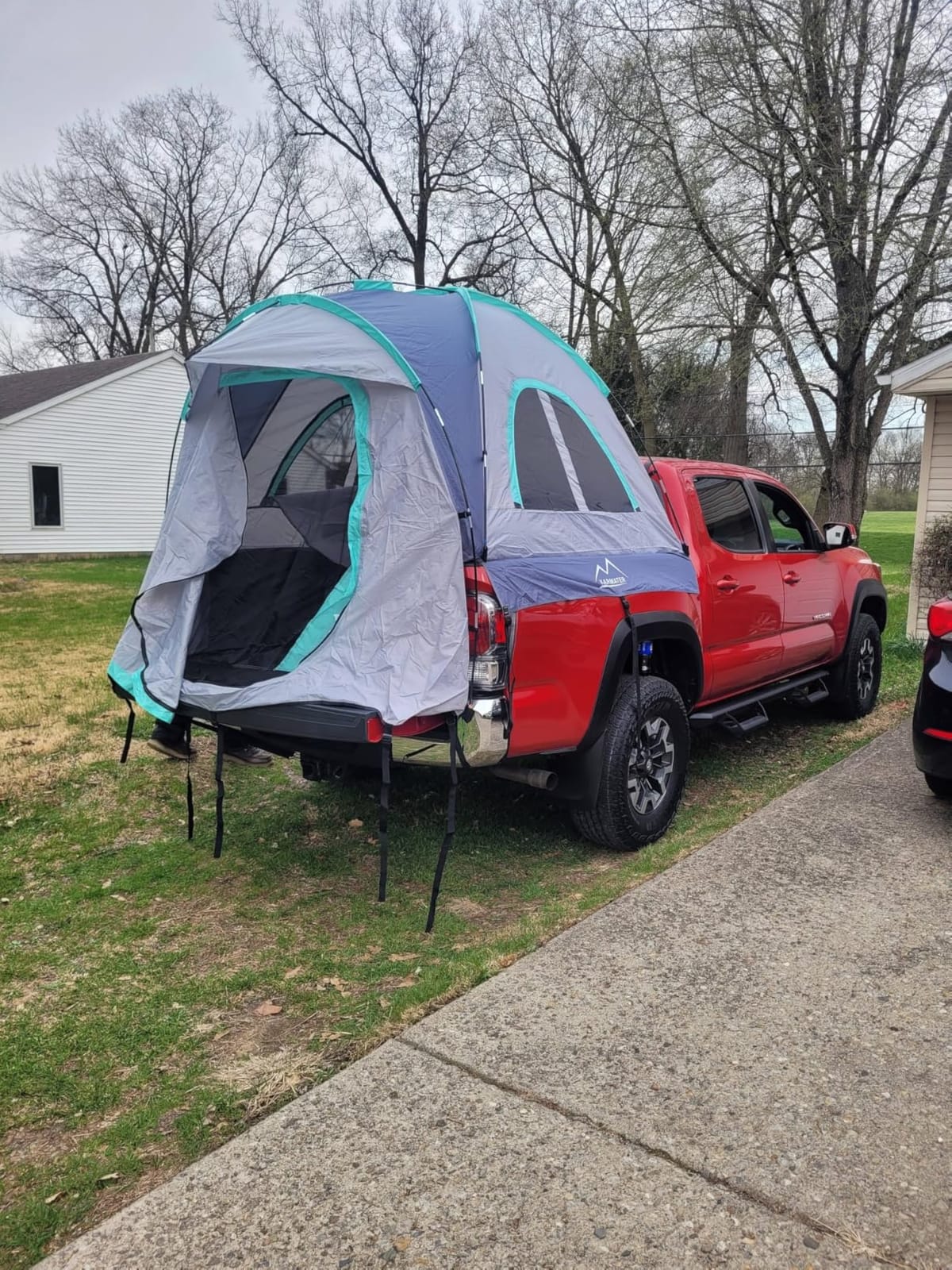 Truck Bed Tent for 5.5-6.5 Ft Bed, Waterproof PU2000mm Tent for Camping customer photo 1