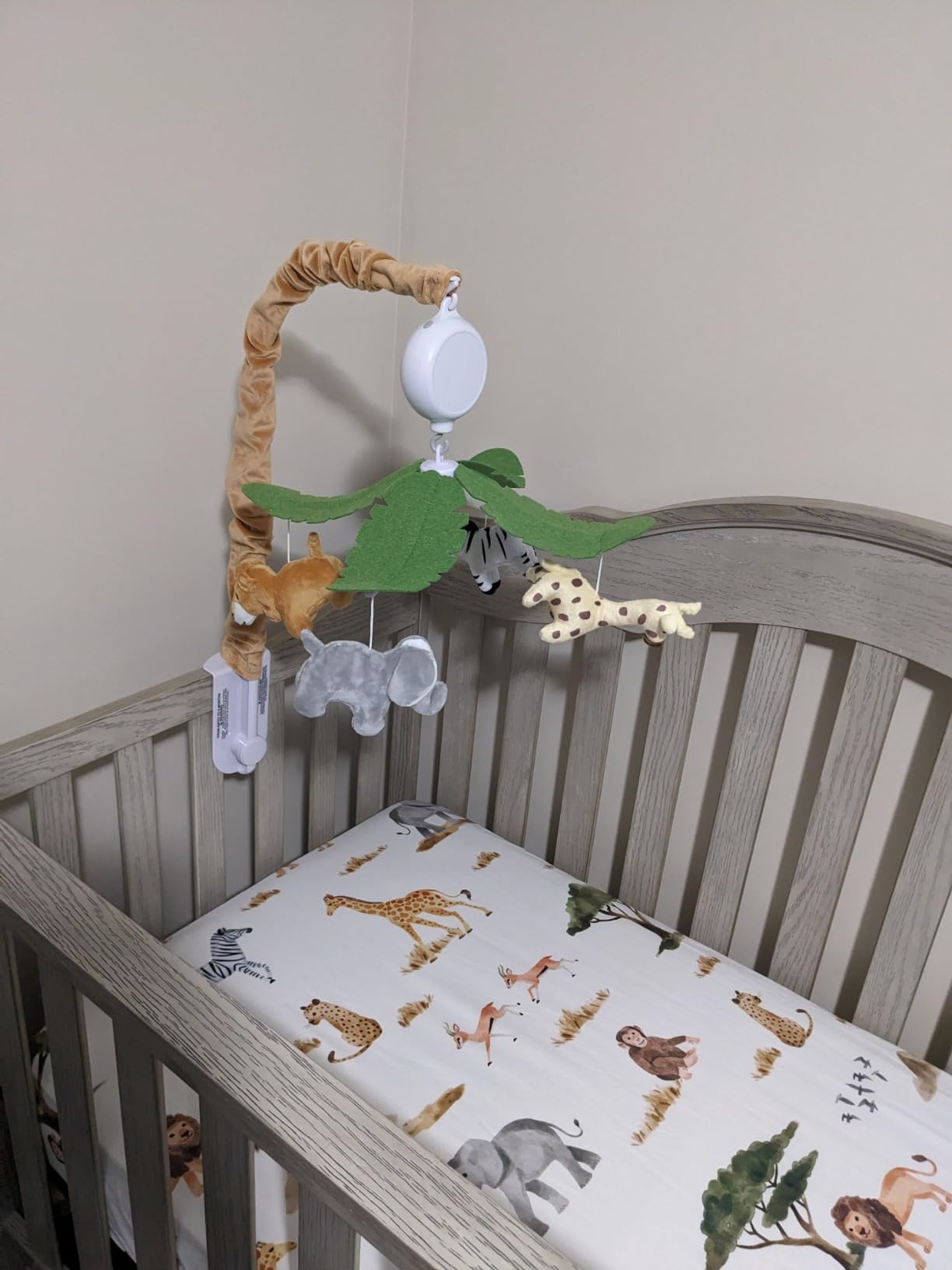 CLYMENE Safari Animals Baby Musical Crib Mobile for Baby Boys and Girls customer photo 1