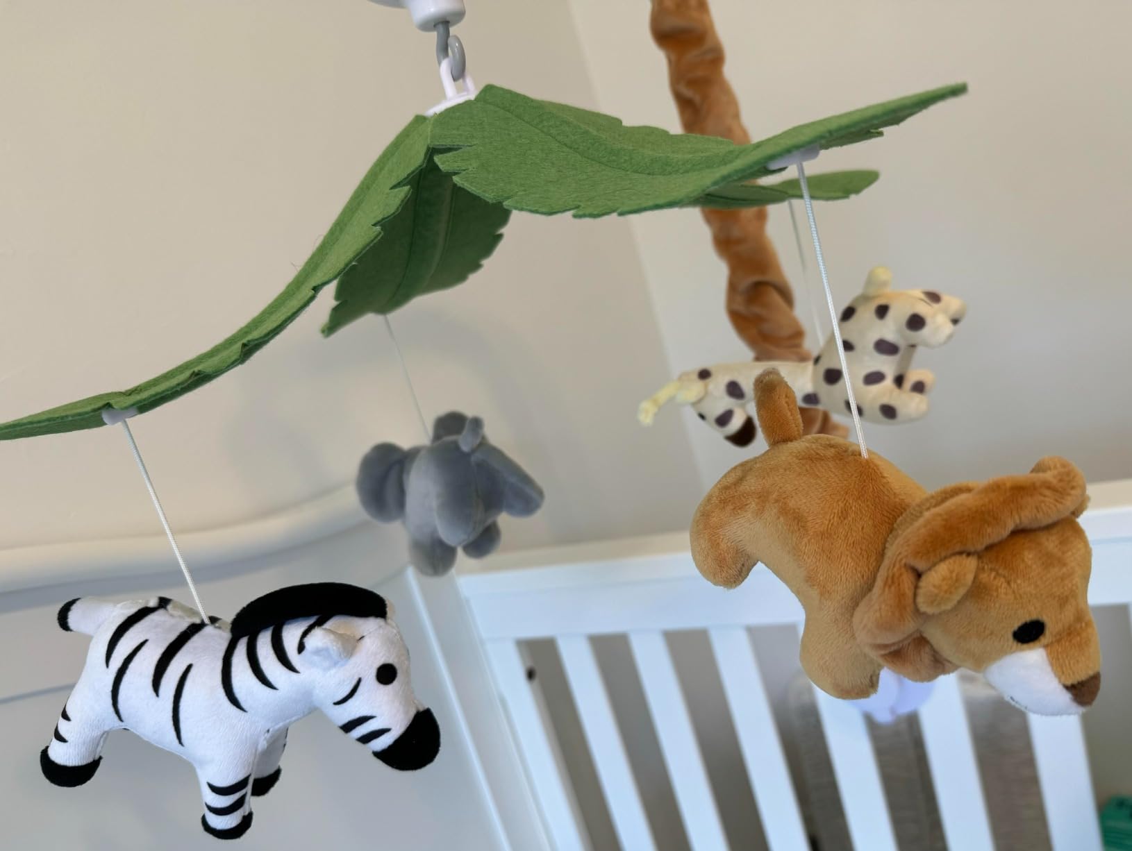 CLYMENE Safari Animals Baby Musical Crib Mobile for Baby Boys and Girls customer photo 2