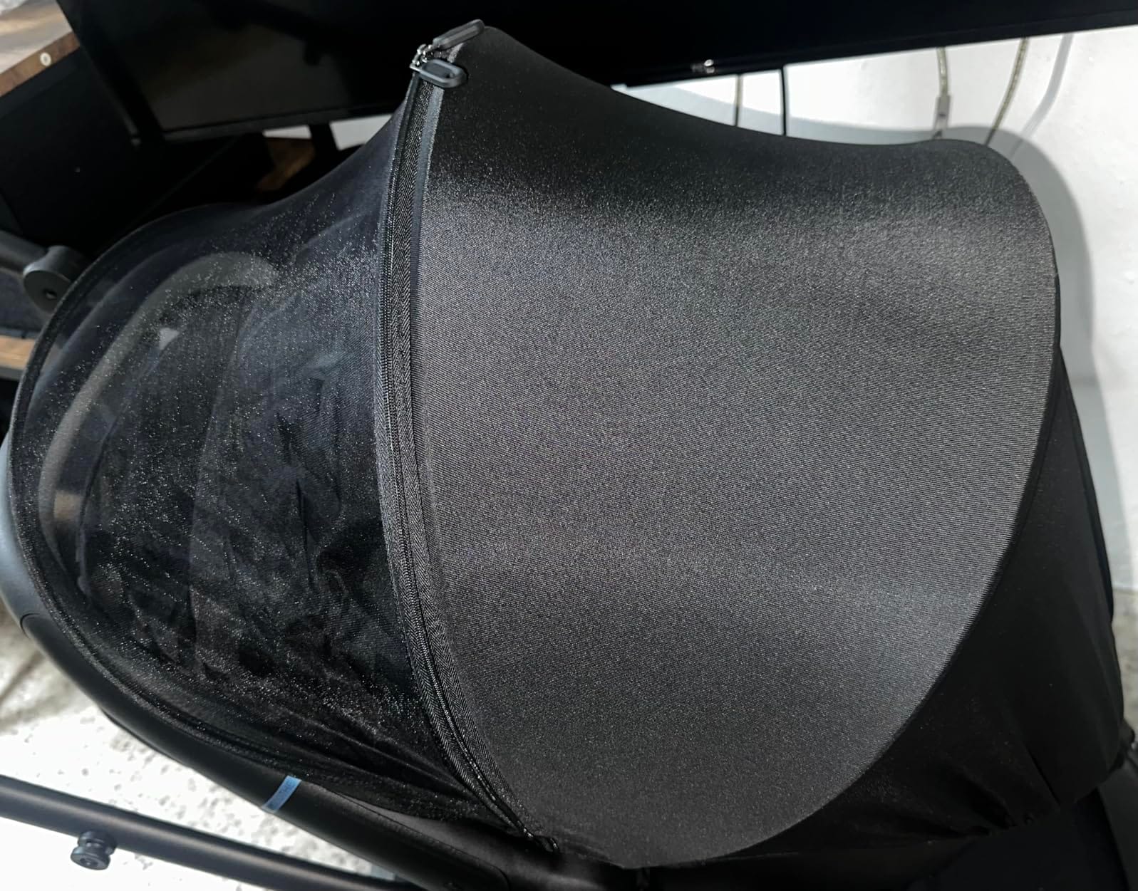 Beberoad Love Car Seat Sun Shade & Mosquito Net Cover (Black) | 2-Way Zipper, Easy Access, Breathable Material, Easy Installation, Easy to Store customer photo 2