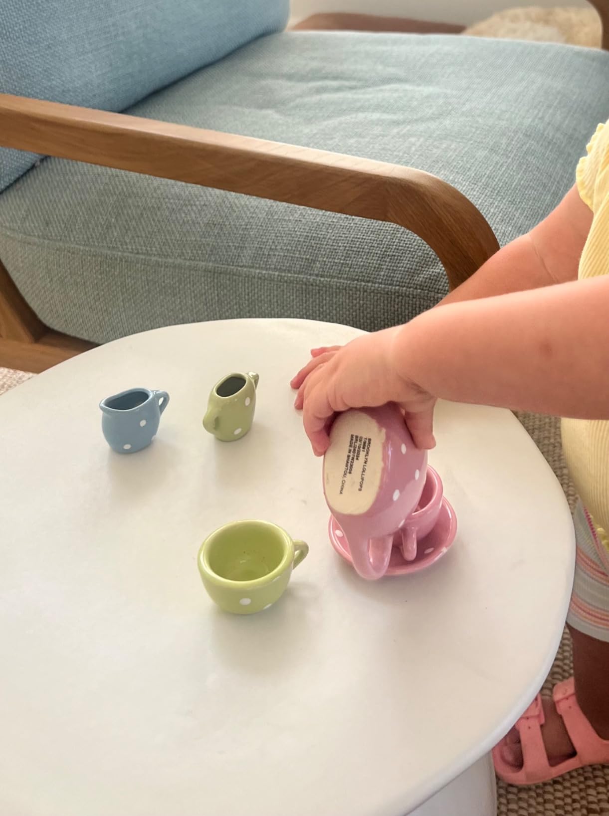 Lollipop Porcelain Tea Set for Little Girls | Kids Tea Party Toy with Teacups and Saucers | Delightful Girls Tea Set for Ages 4-12 | Charming Porcelain Tea Cups for Childs -13 pcs Teacups Sets customer photo 2