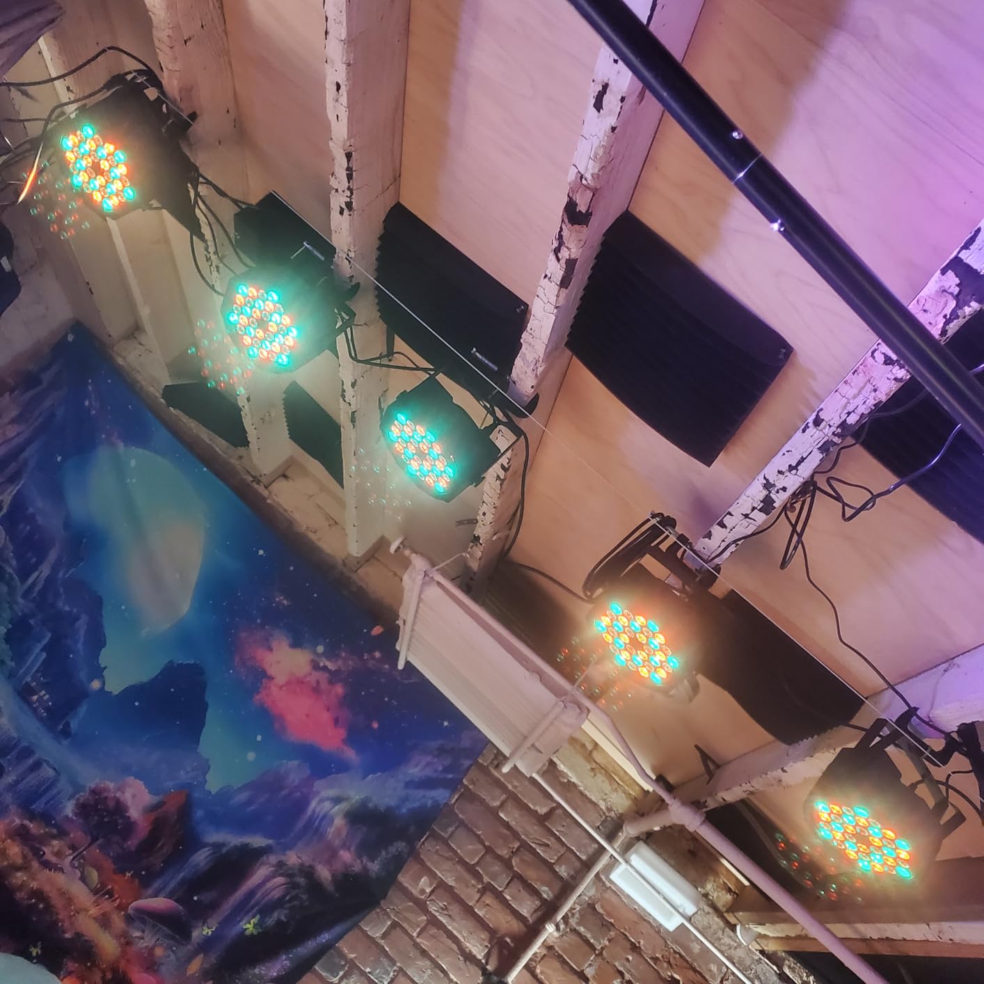 Litake DJ Par Lights, RGB 36 LED Stage Lights Sound Activated, Remote & DMX Controlled LED Uplights, 7 Modes Uplighting for Dance Party Church Wedding Birthday Holiday Music Show-8 Pack customer photo 2