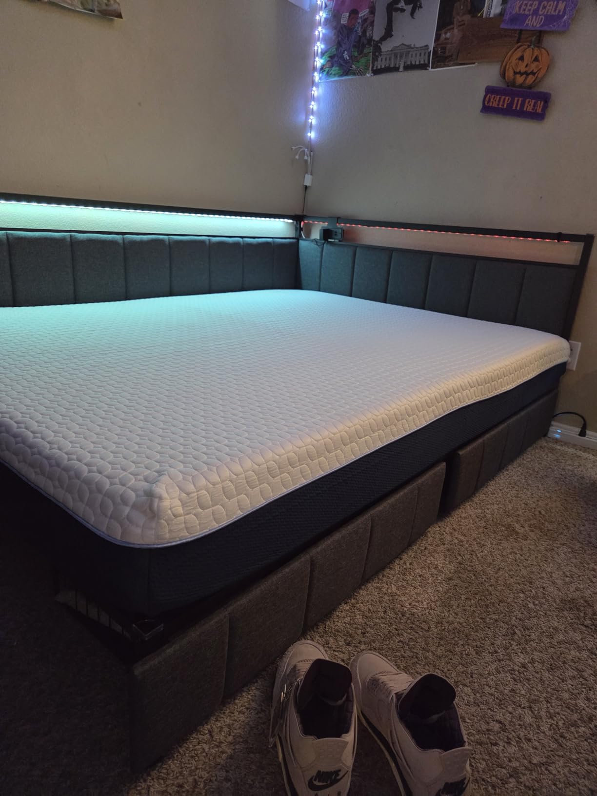 Gelsea 6 Inch Twin Size Mattress for Kids, Gel Cooling Memory Foam Mattress in A Box, Medium Firm Feel for Back Pain Relief, CertiPUR US Certified customer photo 2