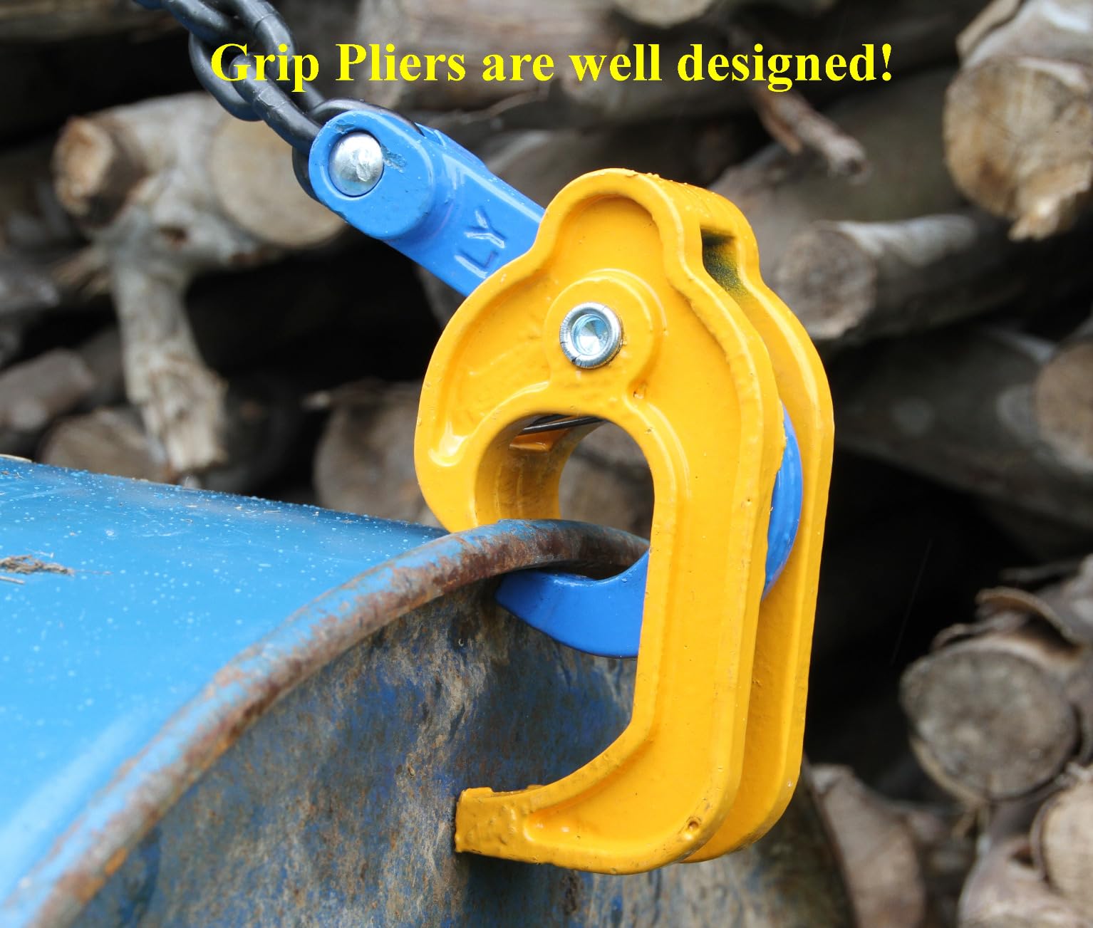 Chain Drum Lifter for 30 & 55 Gallon Drums, 2000 lbs Capacity customer photo 1