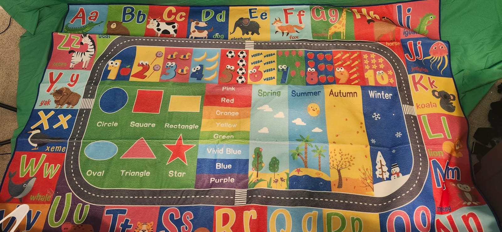 HOMORE Kids Educational Rug, 4x6 Kids Collection Area Rug for Classroom customer photo 1