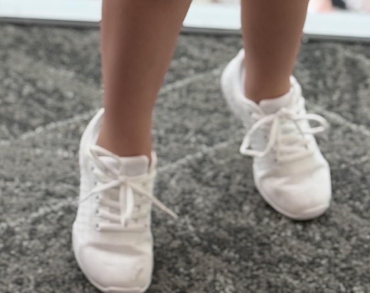 BAXINIER Girls White Cheerleading Shoes customer photo 1