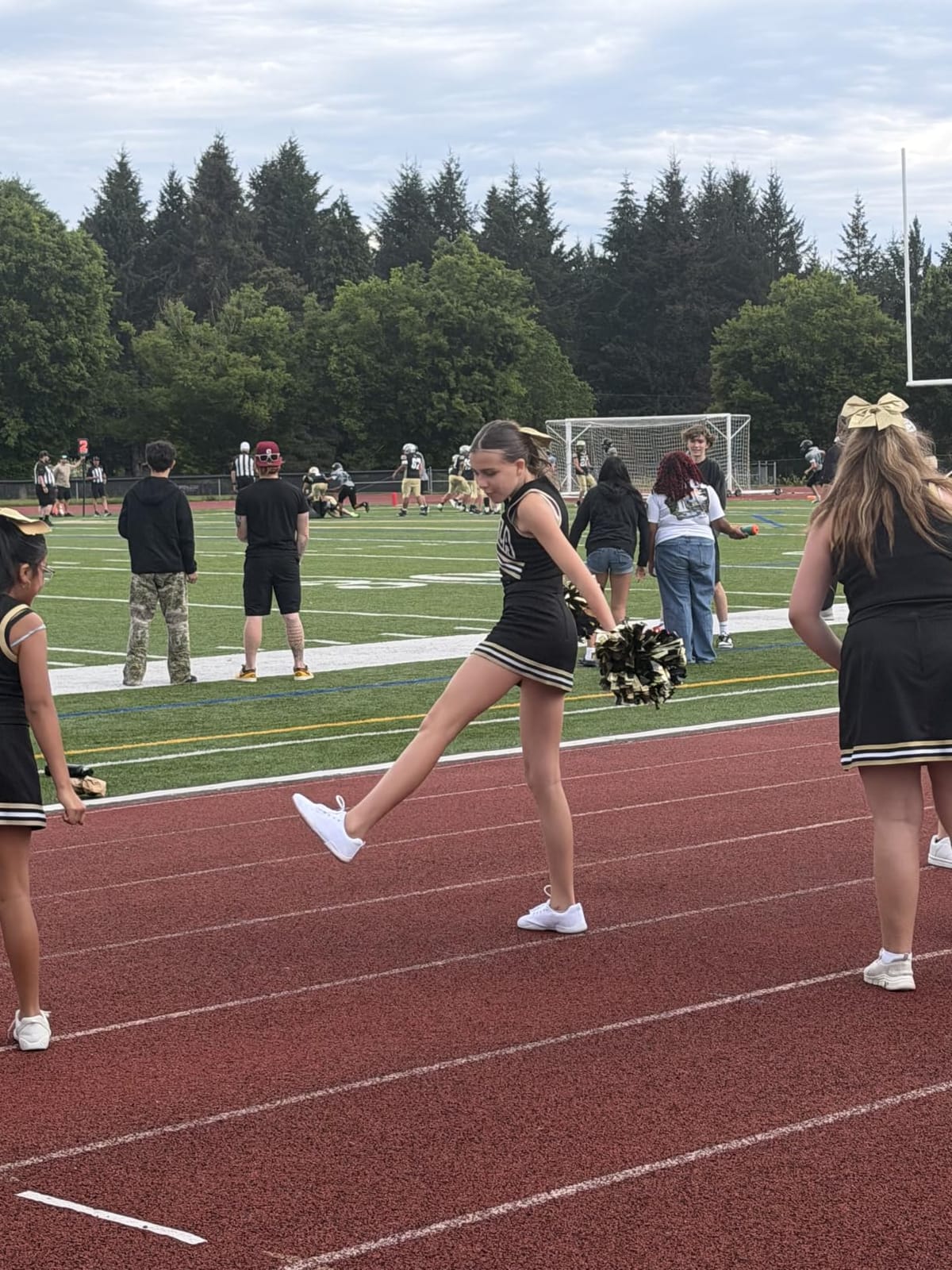 BAXINIER Girls White Cheerleading Shoes customer photo 2