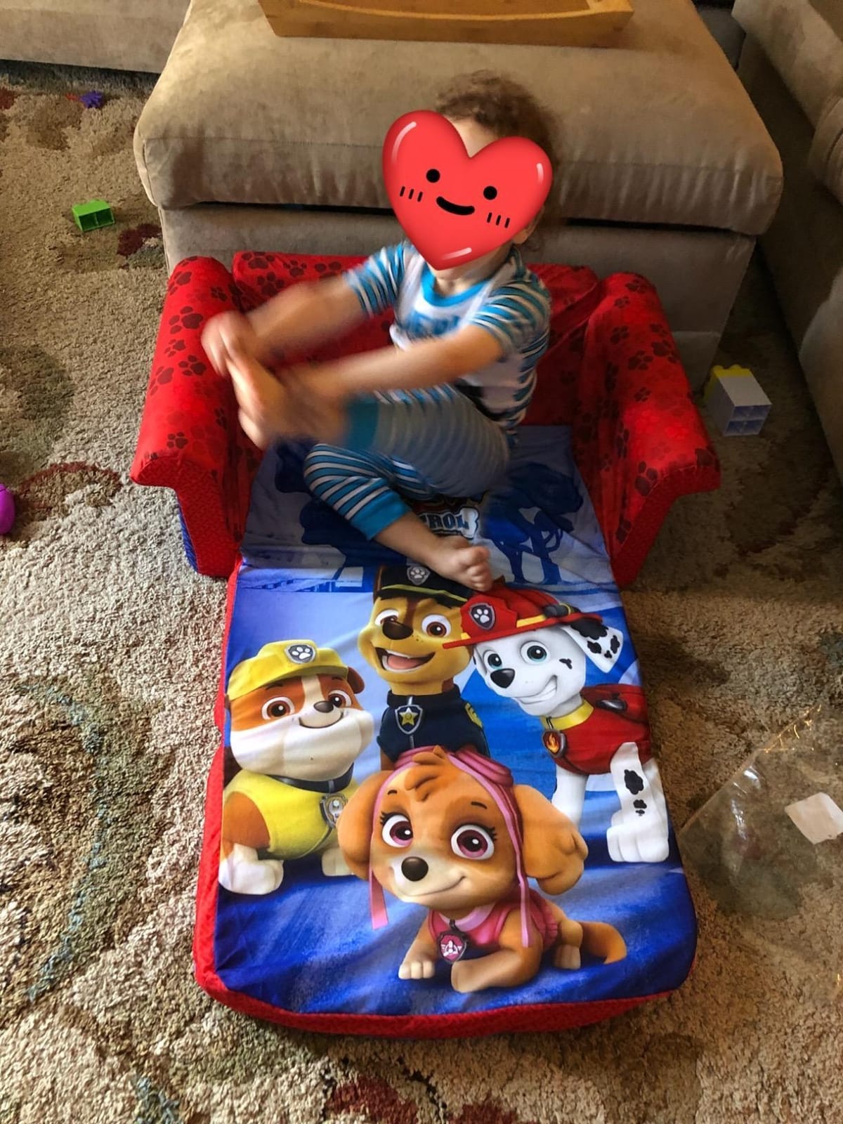 Marshmallow Furniture, Children's 2-in-1 Flip Open Foam Compressed Sofa, Encanto customer photo 1