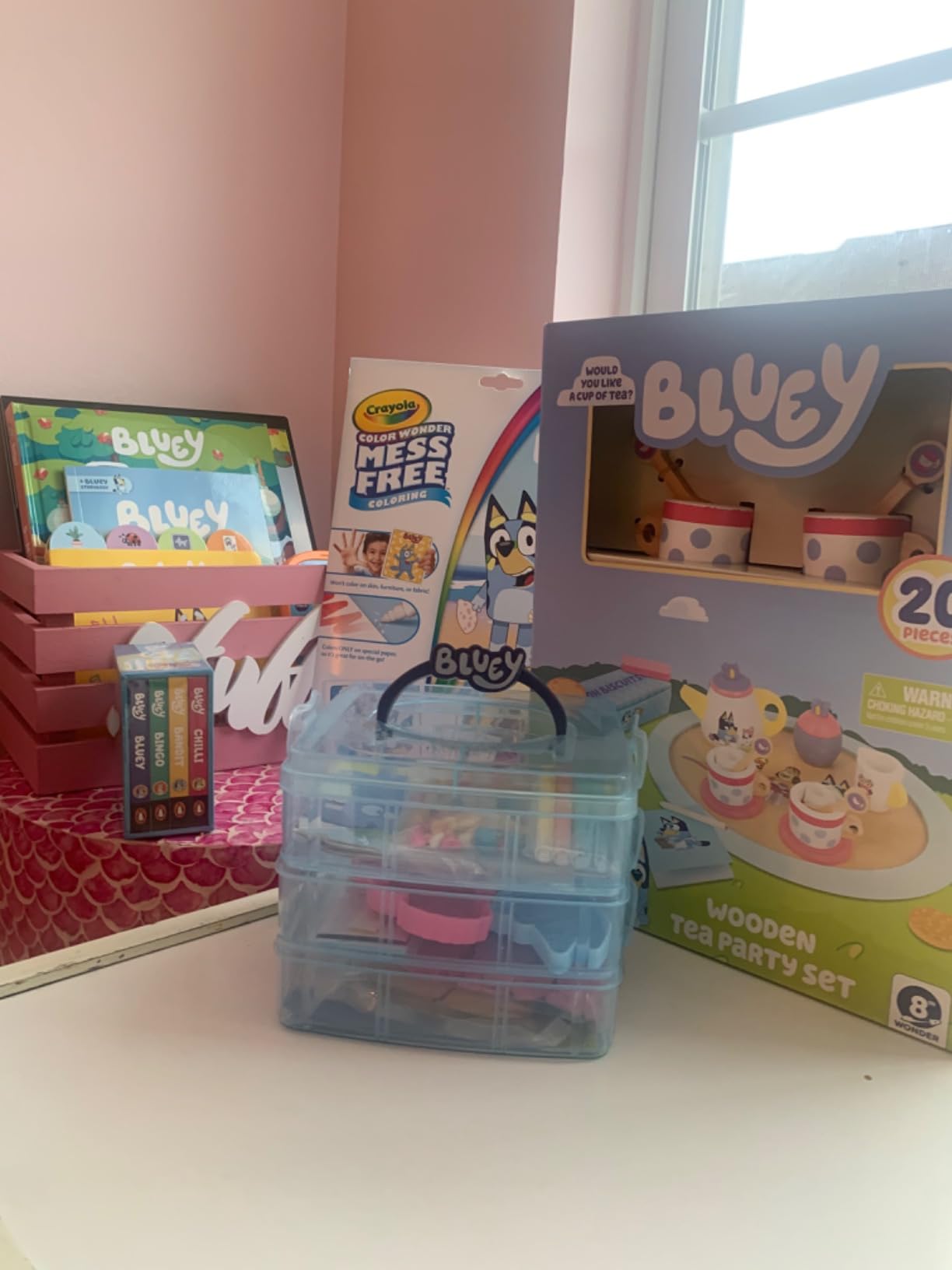 Bluey Wooden Tea Party Set, 18-Piece Toy Tea Set for Toddlers customer photo 2