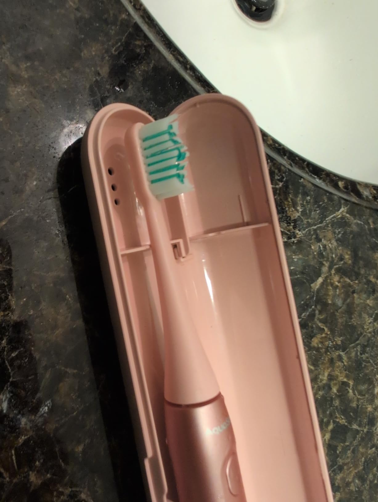 Aquasonic Icon Micro-Vibrating Sonic Toothbrush - ADA-Accepted - Stone customer photo 2