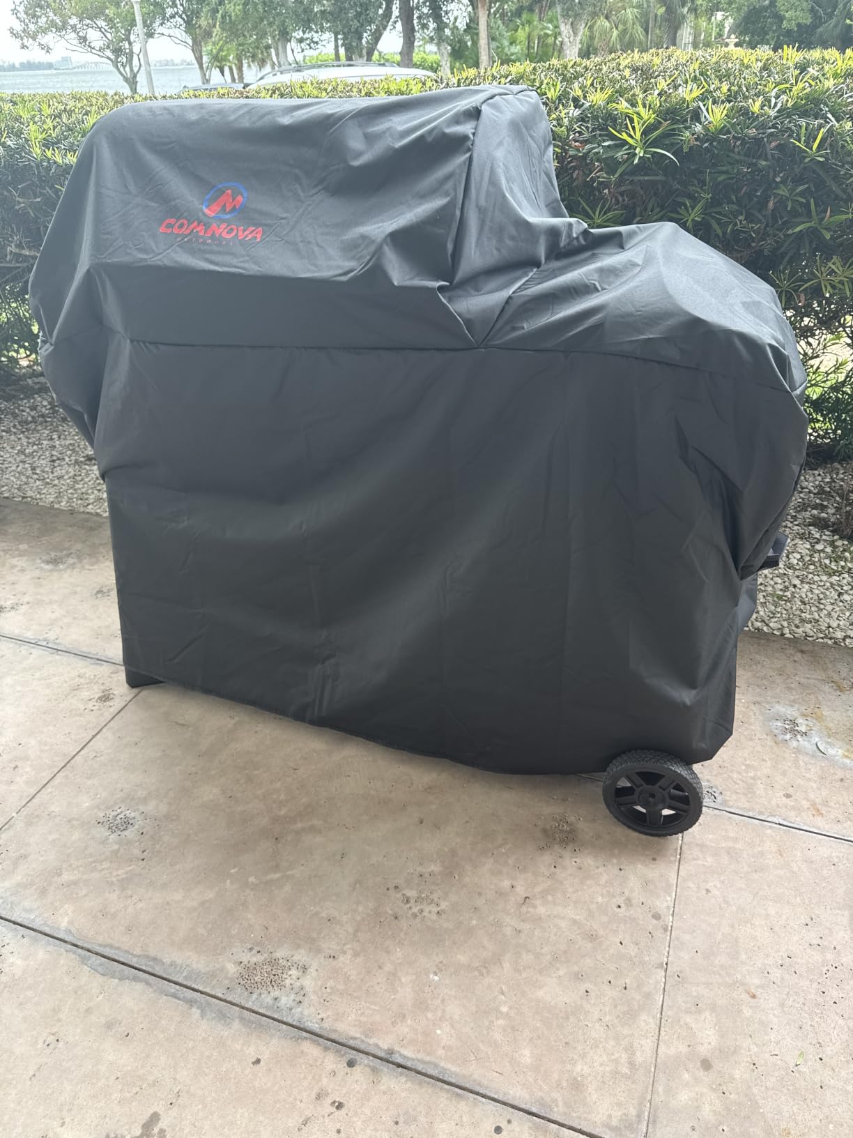 Comnova Grill Cover for Traeger Pro 22 & 575 Series - 600D Wood Pellet Smoker Cover for Traeger Waterproof & Heavy Duty, Premium Pellet BBQ Cover for Treager Pro 22 / Pro 575, Z Grills 550B and More customer photo 1