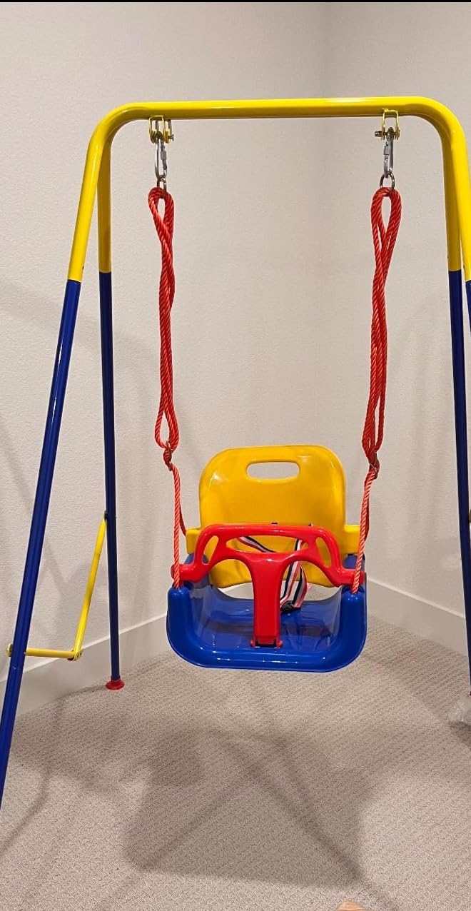 Foldable Toddler Swing Set for Indoor & Outdoor Use customer photo 2
