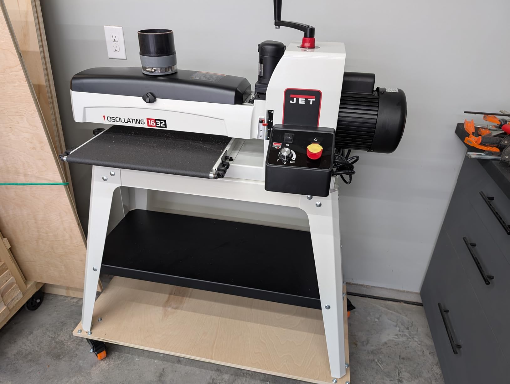 JET 16-Inch Oscillating Drum Sander, 1-1/2 HP (Model JWDS-1632OSC) customer photo 1