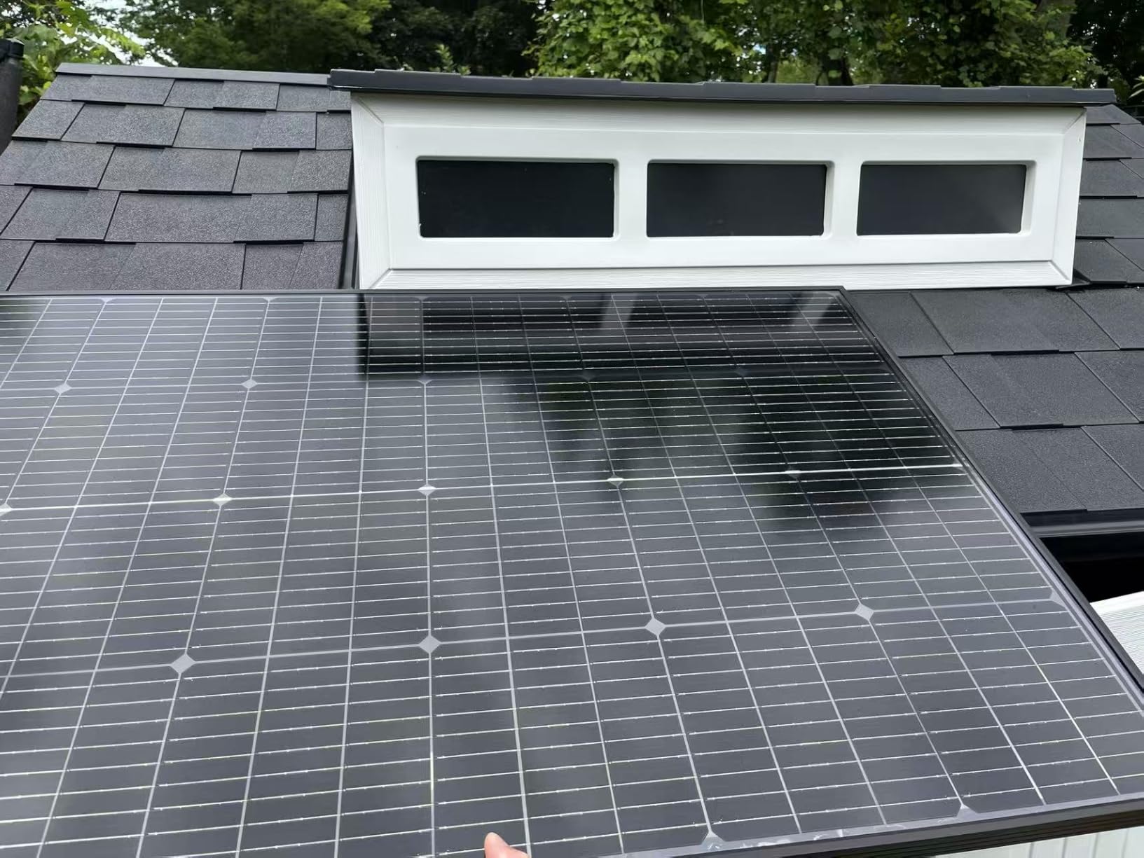 JJN 400W Bifacial Solar Panel, 2 Pack 200W Module, 23% High-Efficiency customer photo 1