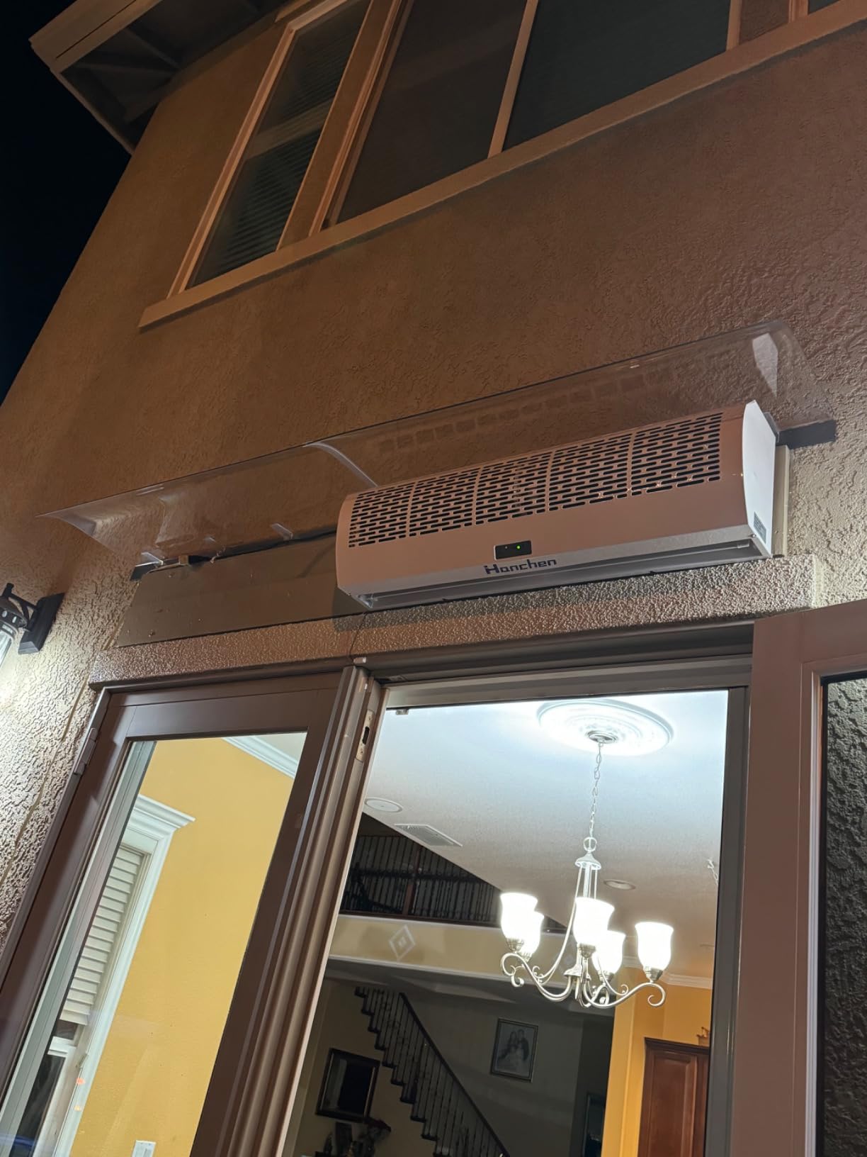 Hanchen 36 Inch Air Curtain [2026 NEW VERSION] Magnetic Door Switch 2 Speeds 1527/1292 CFM Uncooled&Unheated Remote Control Super Power Commercial Indoor Heavy Duty Air Door Fan 110V customer photo 1