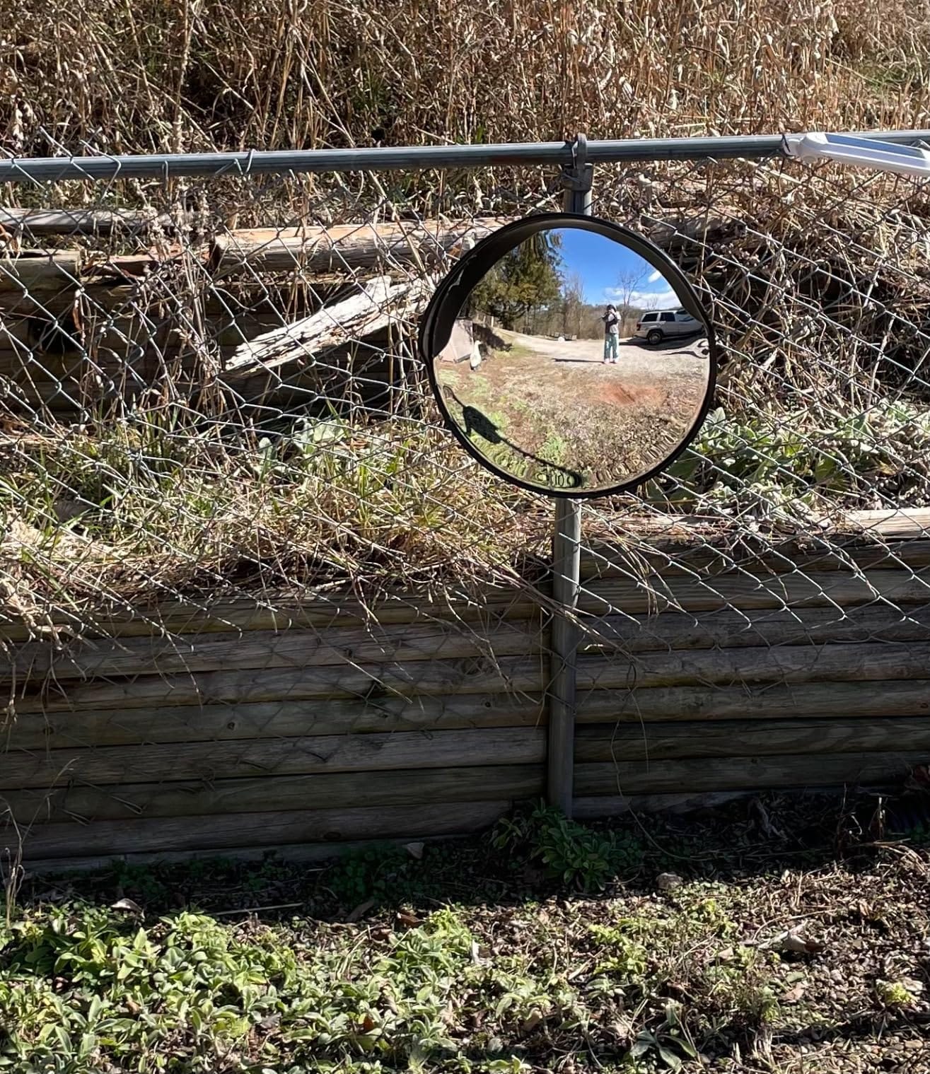 SecurityMan 18 Inch Convex Mirror for Blind Spots - Shatterproof with Adjustable 90 Fisheye View - Outdoor and Indoor Safety Mirror for Driveways, Garages, and Hallways customer photo 1