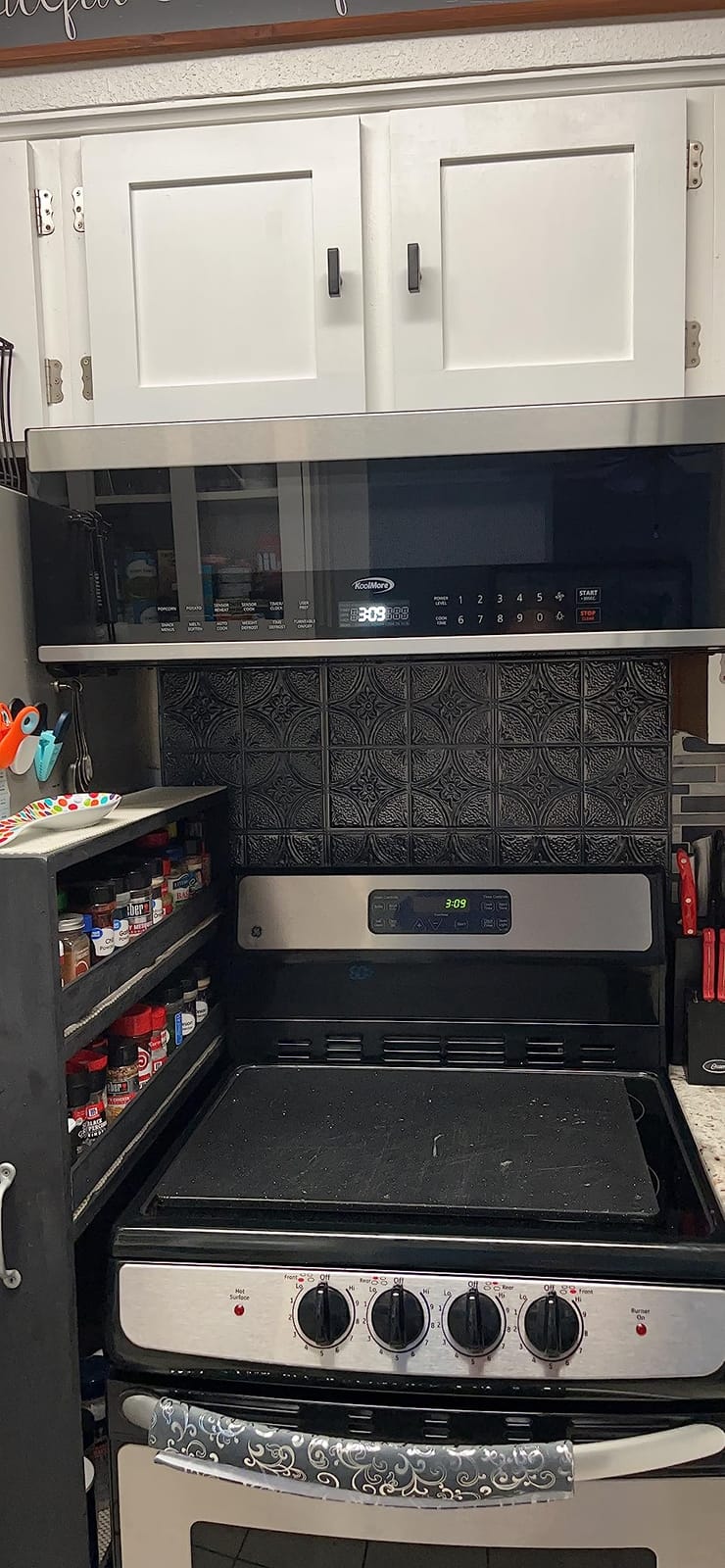 KoolMore 1.3 cu. ft. 24 inch Over The Range Stainless Steel Microwave (KM-MOT-OP1SS), 300 CFM Vent Hood Function, 1000W customer photo 1