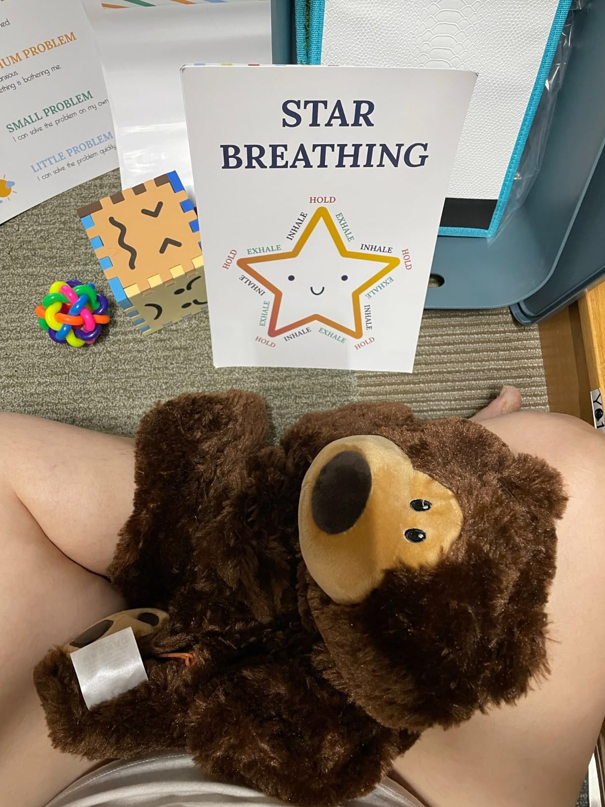 ODOXIA Calm Down Corner | Classroom and Special Education Must Haves | Calming Corner Items for Kids | Calming Corner Kit with Sensory Mats, Posters, Solutions Wall, Sensory Toys customer photo 2