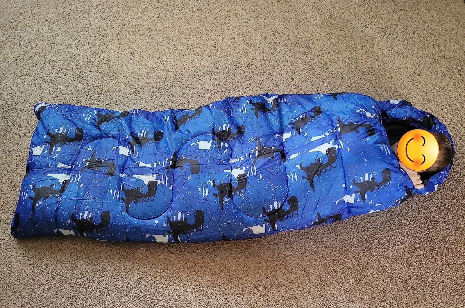 Kids Sleeping Bags - Camping Sleeping Bags with Carry Bag - Compact Sleeping Bag for Hiking, Backpacking 3 Season Warm & Cool Weather, Lightweight Waterproof Outdoor Travel for Boys Girls customer photo 2