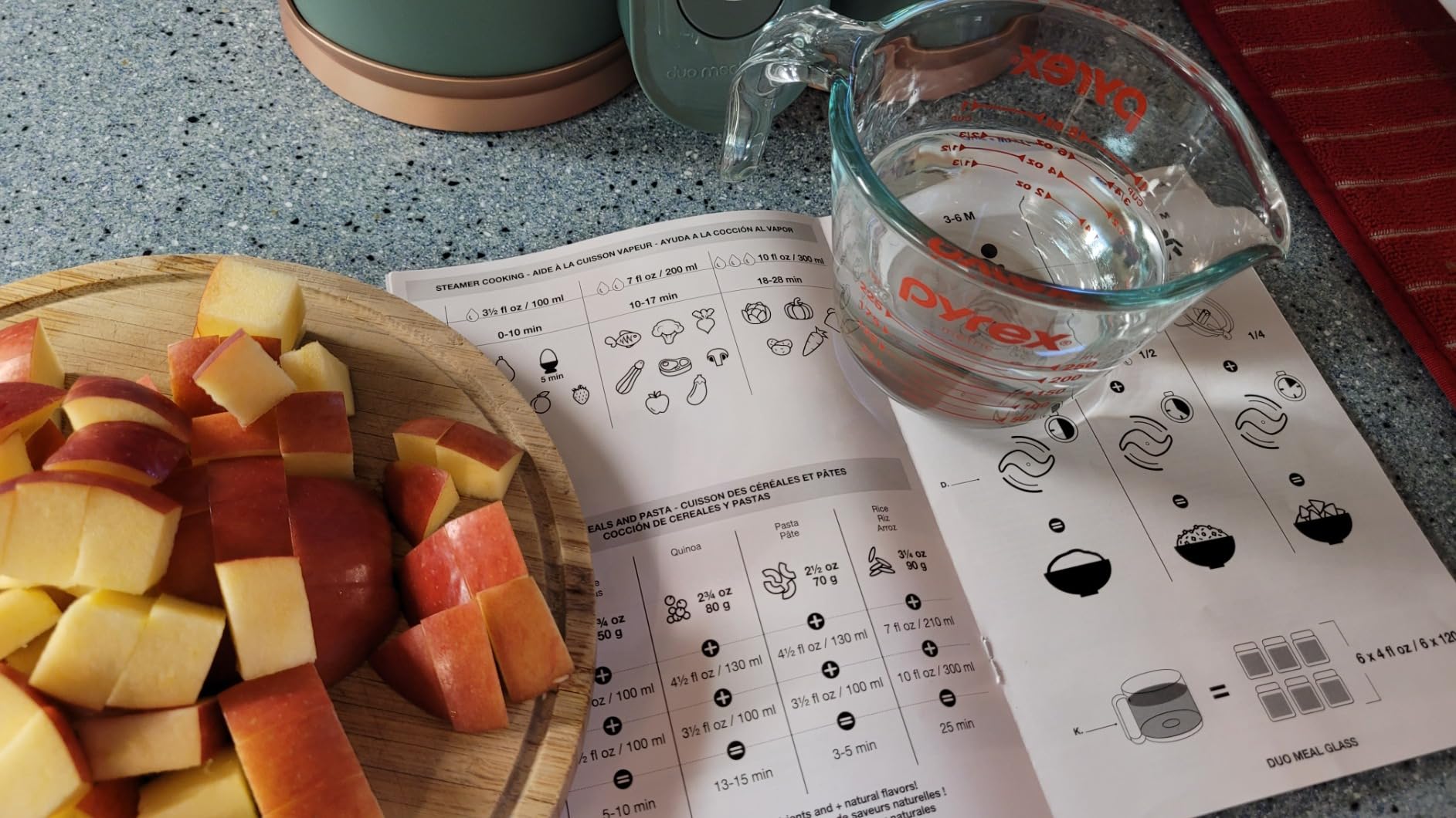Babymoov Duo Meal Glass Food Maker - Baby Food Processor with Built-in Glass Steamer, Stainless Steel Basket, and Glass Blender (Over 6 Cup Capacity) customer photo 1