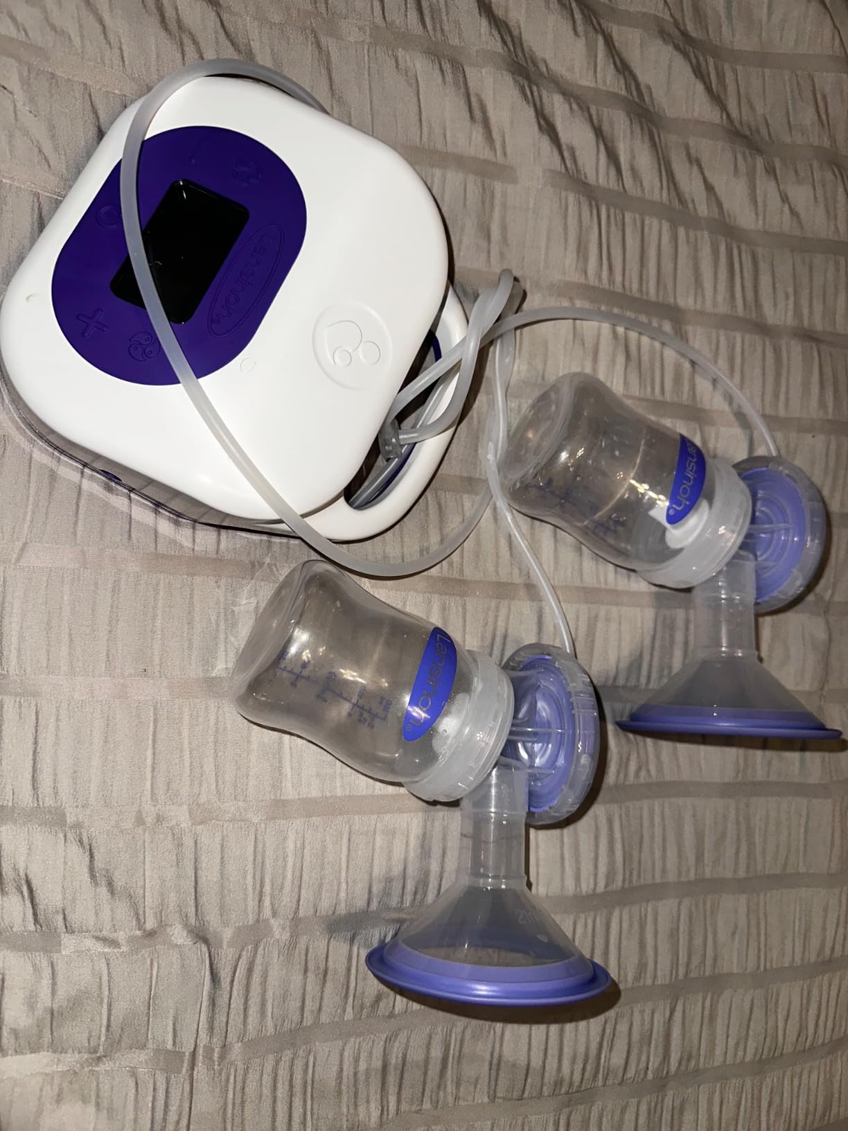 Lansinoh Smartpump 3.0 Double Electric Breast Pump, Portable and Rechargeable, Connects to Baby App, Hospital Strength Suction for Breastfeeding Moms customer photo 2