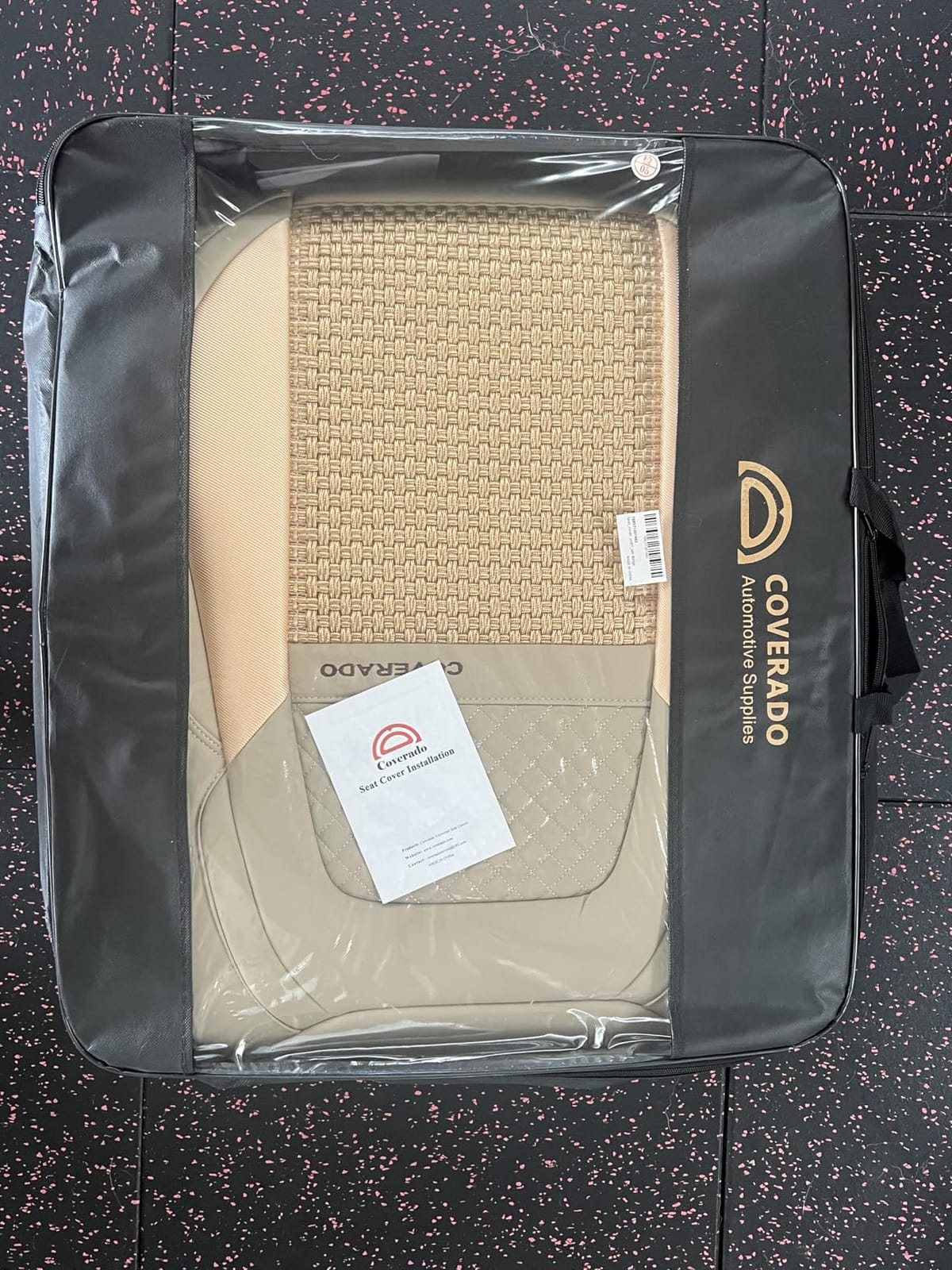 Coverado Car Seat Covers Front Seats, Waterproof Front Seat Covers Nappa Leather Seat Covers for Cars, Breathable Summer Car Seat Cushion Universal Fit for Most Cars SUV Trucks(Front, Beige) customer photo 2