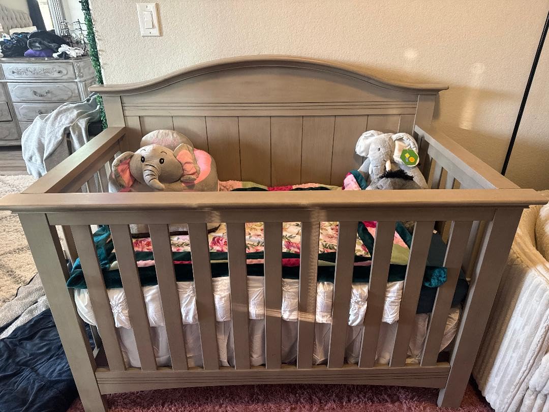 Soho Baby Chandler Premium 4-in-1 Convertible Crib, Stone Wash, GreenGuard Gold Certified customer photo 2