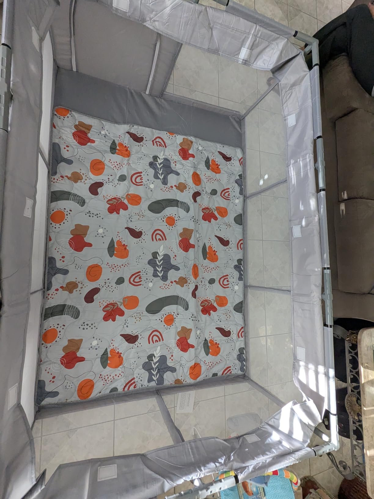 Hiaksedt Baby Playpen with Mat, 50x50 Inch Playpen for Babies and Toddlers customer photo 2
