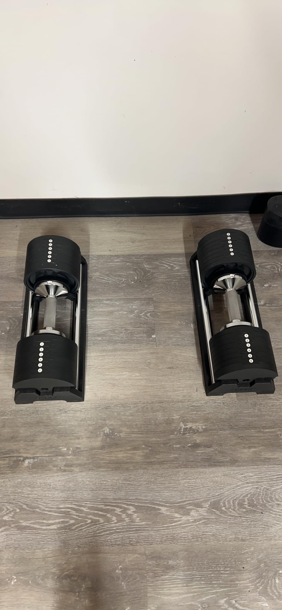 Snode AD80 Drop-proof Cast Iron Adjustable Dumbbells 80LBs | Knurled Chrome Handle, Fast Adjust, Compact Design, Durable Cast Iron Plates and Cradle, Heavy Weights Dumbbells Set for Home Gym customer photo 2