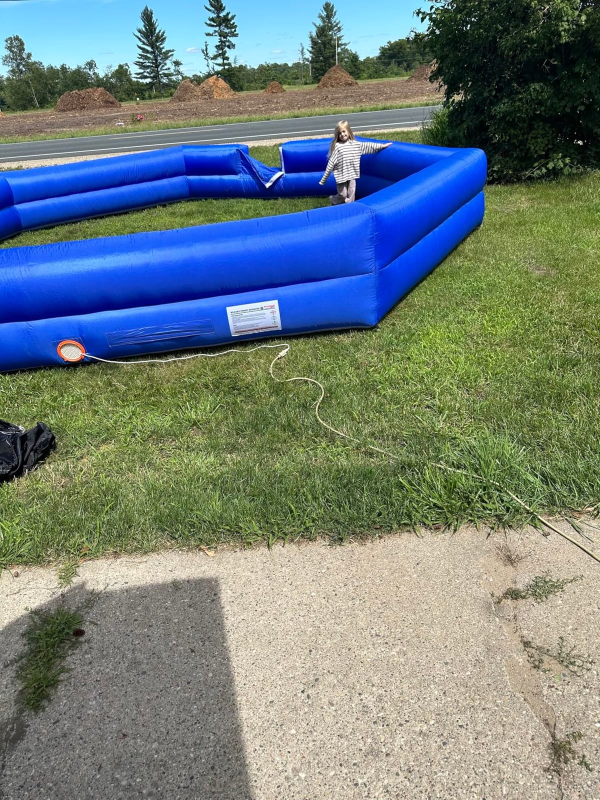 WARSUN 15FT Gaga Ball Pit Inflatable with Powerful Blower, Portable Gagaball Court for Indoor Outdoor Family Activities Inflatable Sport Games customer photo 2