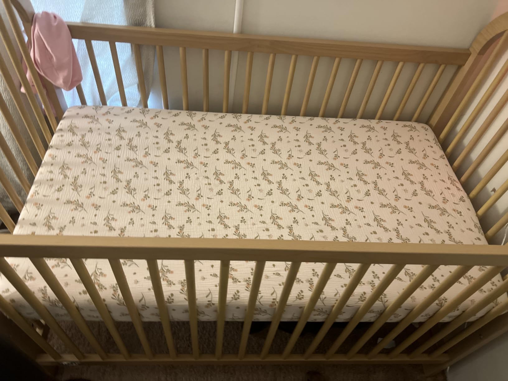 Konssy 2 Pack Muslin Crib Sheets for Standard Crib Mattress, 52