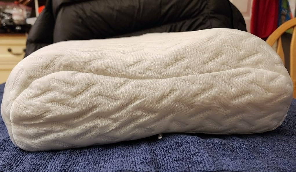 Hcore Memory Foam Pillow for Sleeping, Small Travel, Adjustable, Breathable and Soft, CertiPUR-US Certified, 12x20 lnch customer photo 2