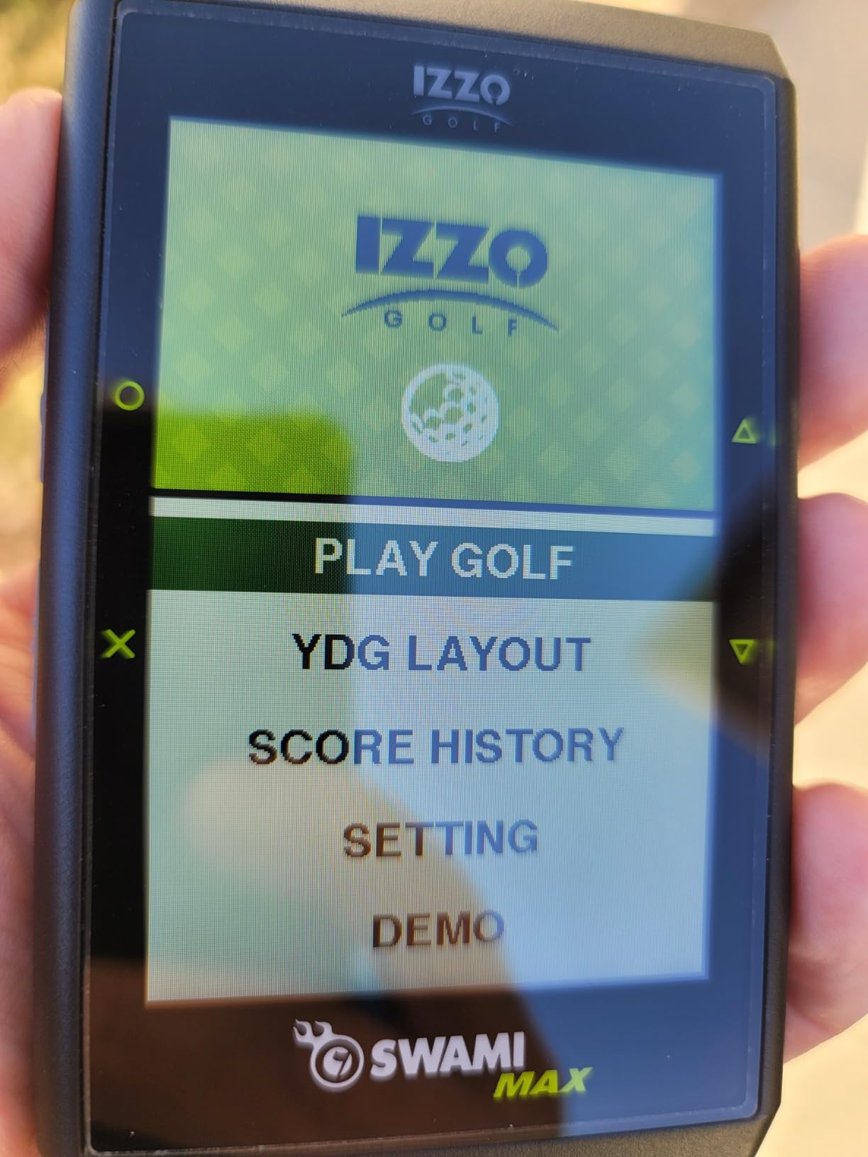 Izzo Golf Swami Max Handheld GPS Unit - Rangefinder Golf GPS with Oversized Large Color Screen for Measuring Golf Distances, Black customer photo 2
