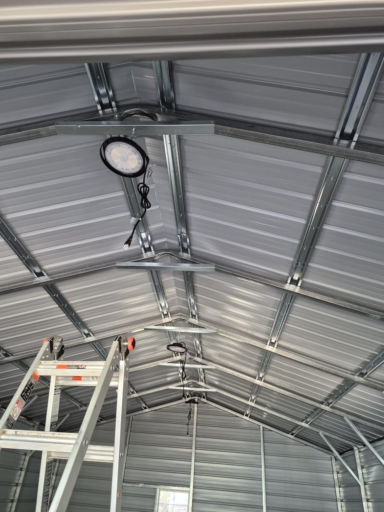 CINOTON 160W UFO LED High Bay Light, Aluminum LED Shop Lights with 24000LM, 5000K Commercial Bay Lighting for Warehouse Garage Workshop Factory, 6' Cable & Safety Rope, ETL Listed 1 Pack customer photo 2