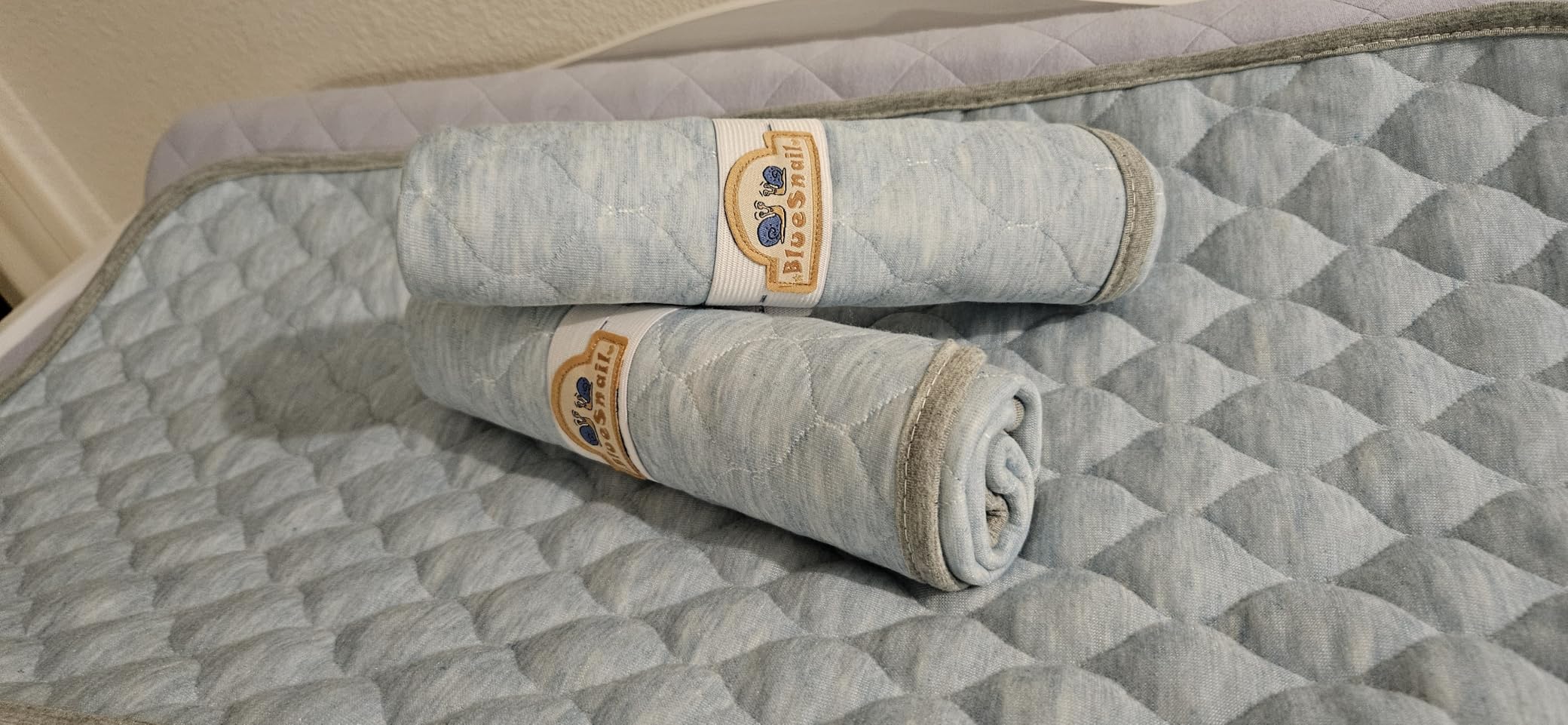 Organic Cotton Covered Contoured Baby Changing Pad | Waterproof Foam Mattress, Soft, Removable & Washable Cover, Safety Strap, Non-Slip Bottom, Topper for Standard Size Infant Diaper Table & Dresser customer photo 1