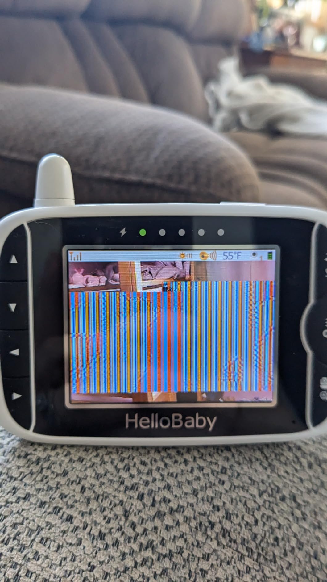HelloBaby Baby Monitor with 2 Cameras and Audio, No WiFi, 3.2