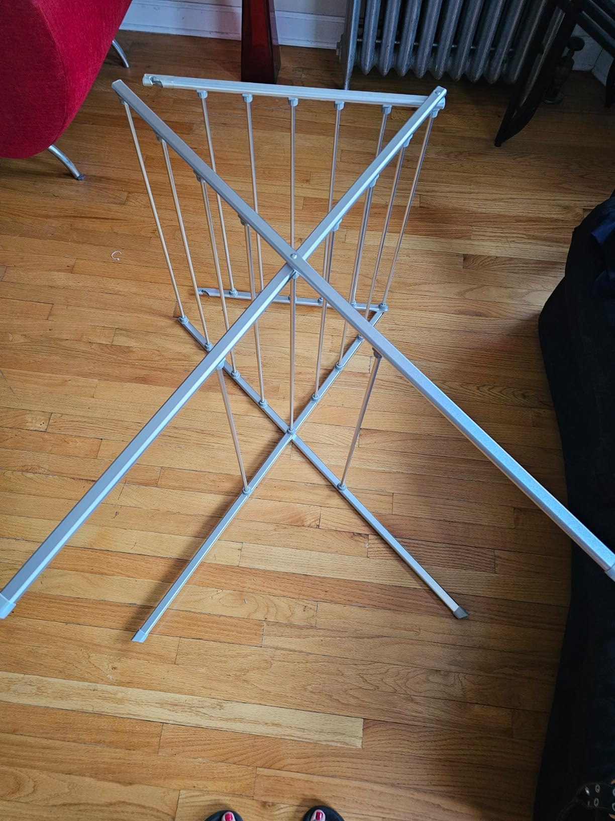TOTES BABIES - Folding Aluminum Laundry Drying Rack for Clothes & Towels | 12 Rails - 36