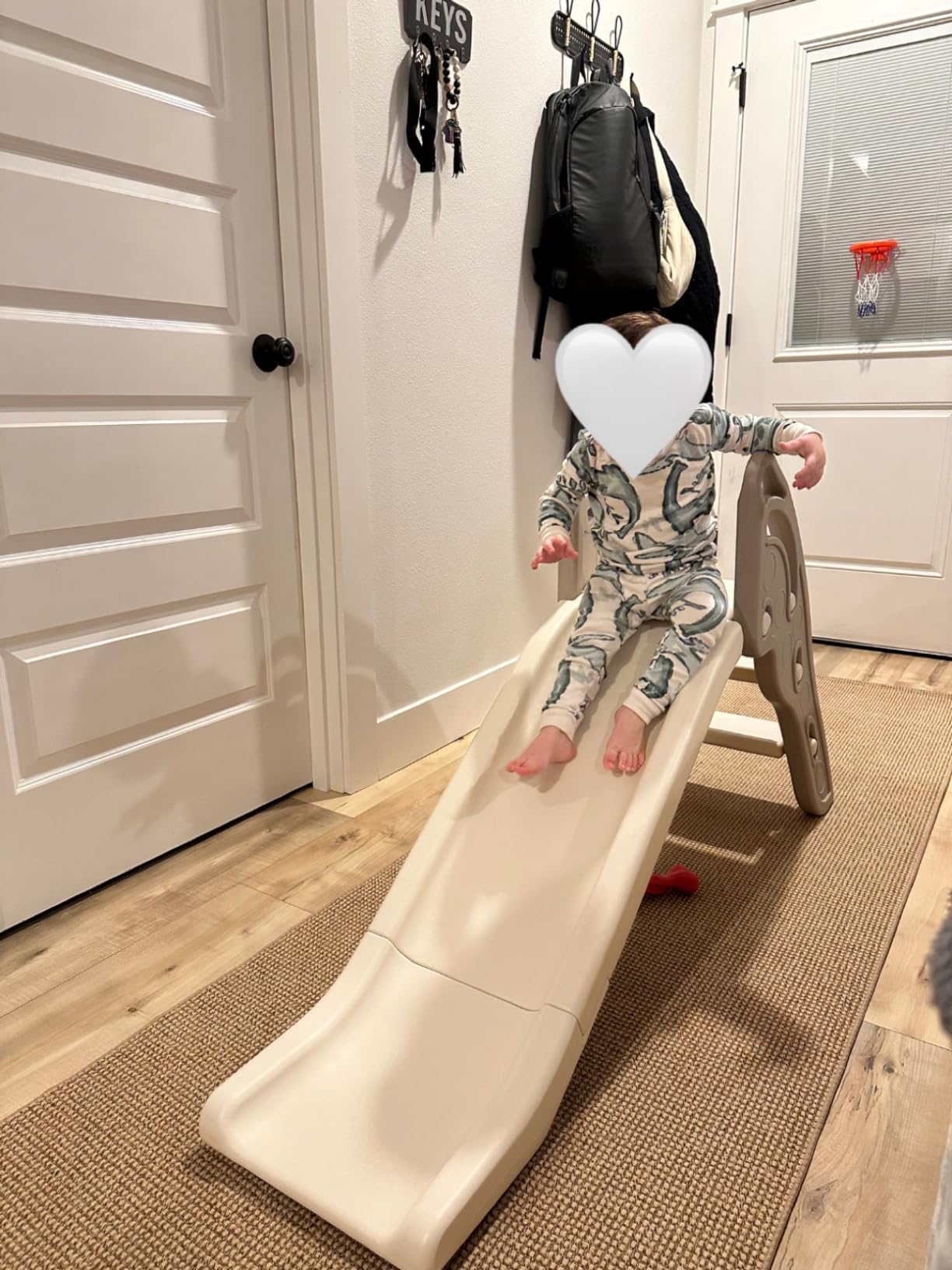 Toddler Slide Large Play Climber Slide PlaySet with Extra Long Slipping Slope Indoor Slide Kids Slide Toddler Playground Toddler Slide Outdoor Toys for Toddlers (Brown) customer photo 2